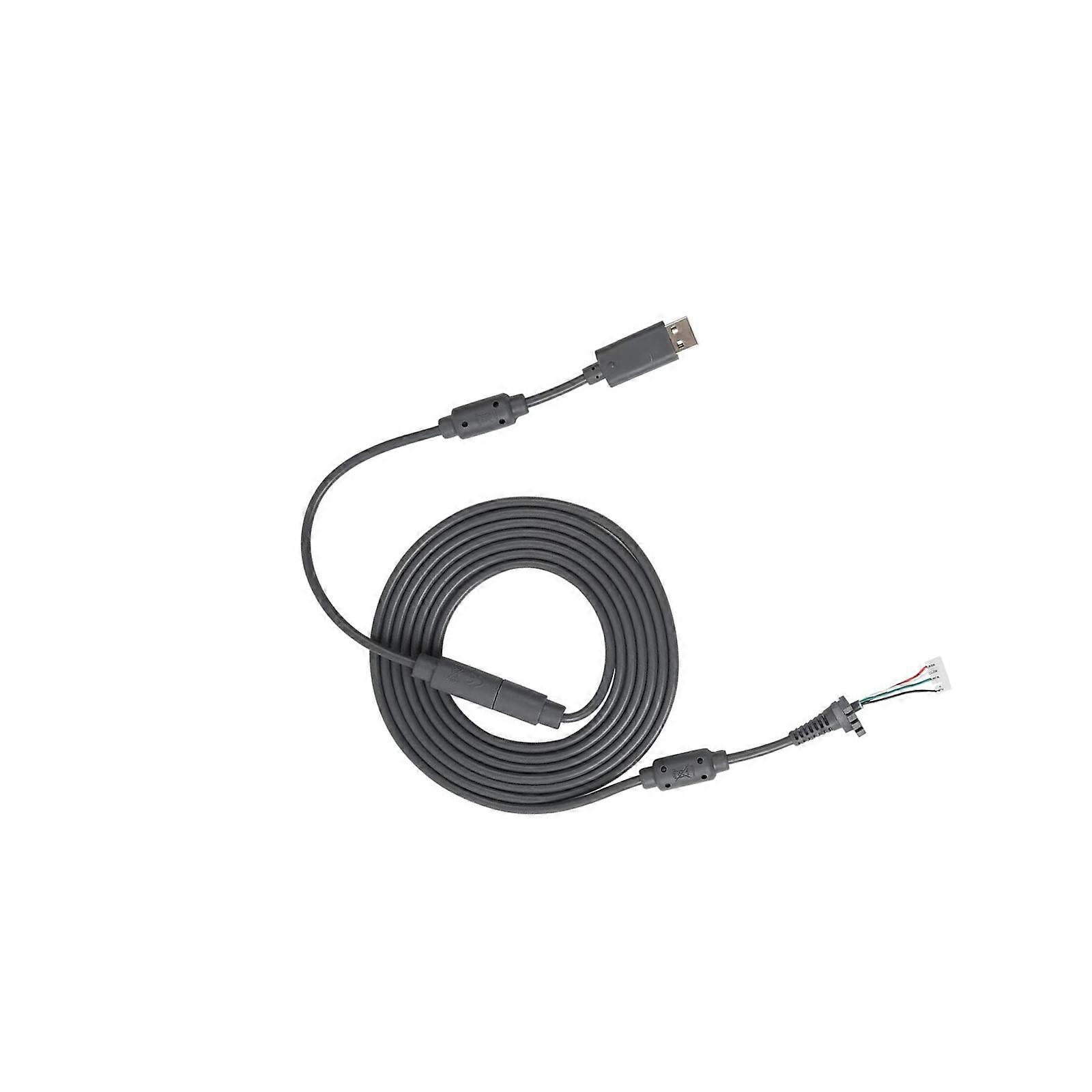 USB 5Pin Gamepad Cable Replacement Wire with Breakaway Adapter for 360 Controller Replacement Cable Multicolor