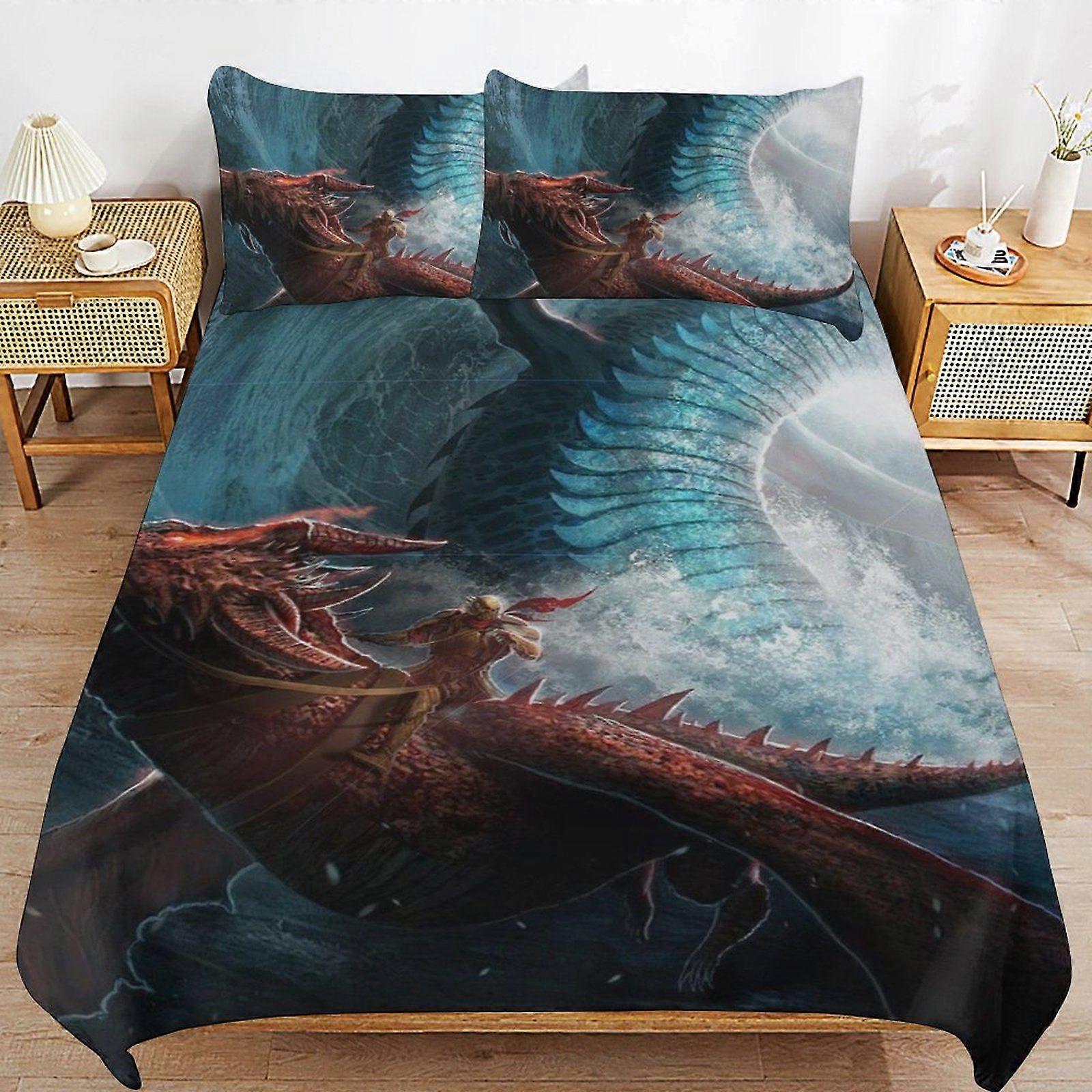 u142 Game of Thrones Classic Feel Thread Line Comfort Touch Secure Zip Practical Layer Duvet Cover Sets Habit n142