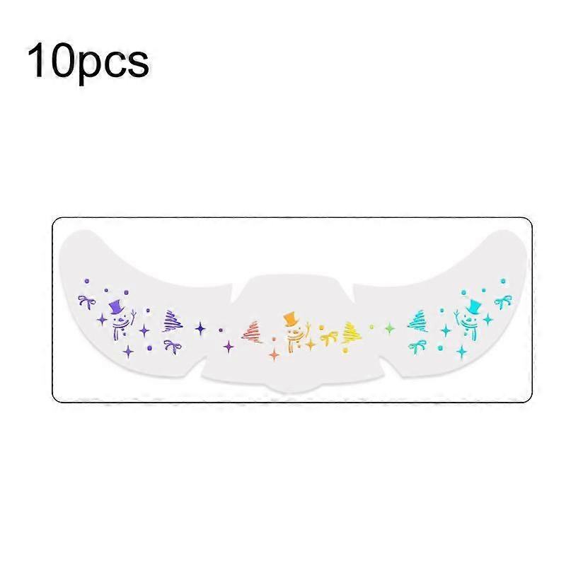 10pcs /Pack Christmas Temporary Tattoos & Face Stickers QT-0204