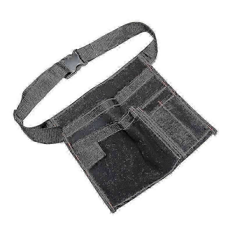 Tool Belt Pouch, 12OZ Multifunctional Canvas Waist Apron Tool Pocket Bags with Adjustable Belt Clip for Workshop Storage/Wood Working Tools/Screwdrive