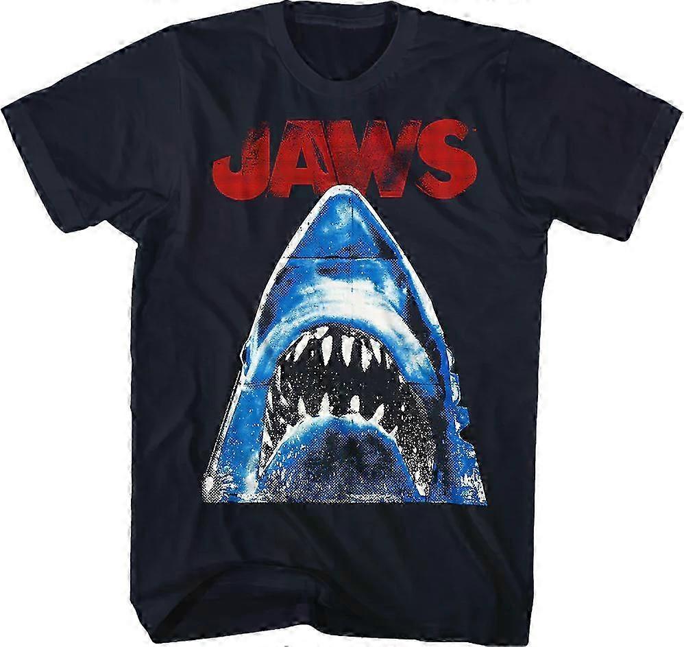 Halftone Jaws T-shirt Rockinstone