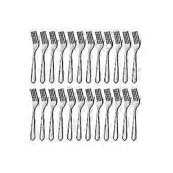 24件晚餐叉套装7.1英寸银色不锈钢晚餐叉，叉子银器，叉子-SCL
