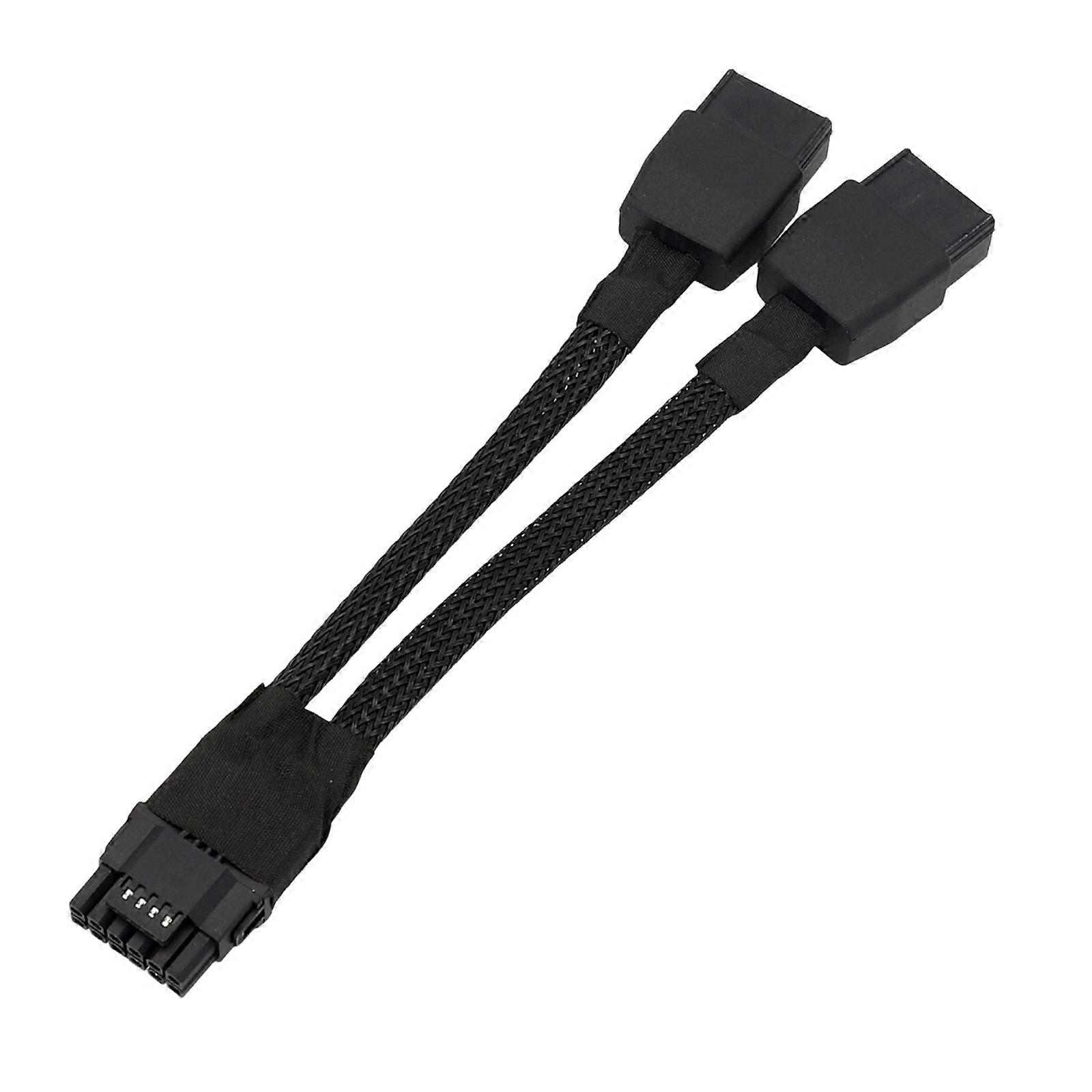 2x 8Pin To 16Pin PCIe Adapter Cable With Overcurrent Protections 600W Output For Computer Workstations Multicolor