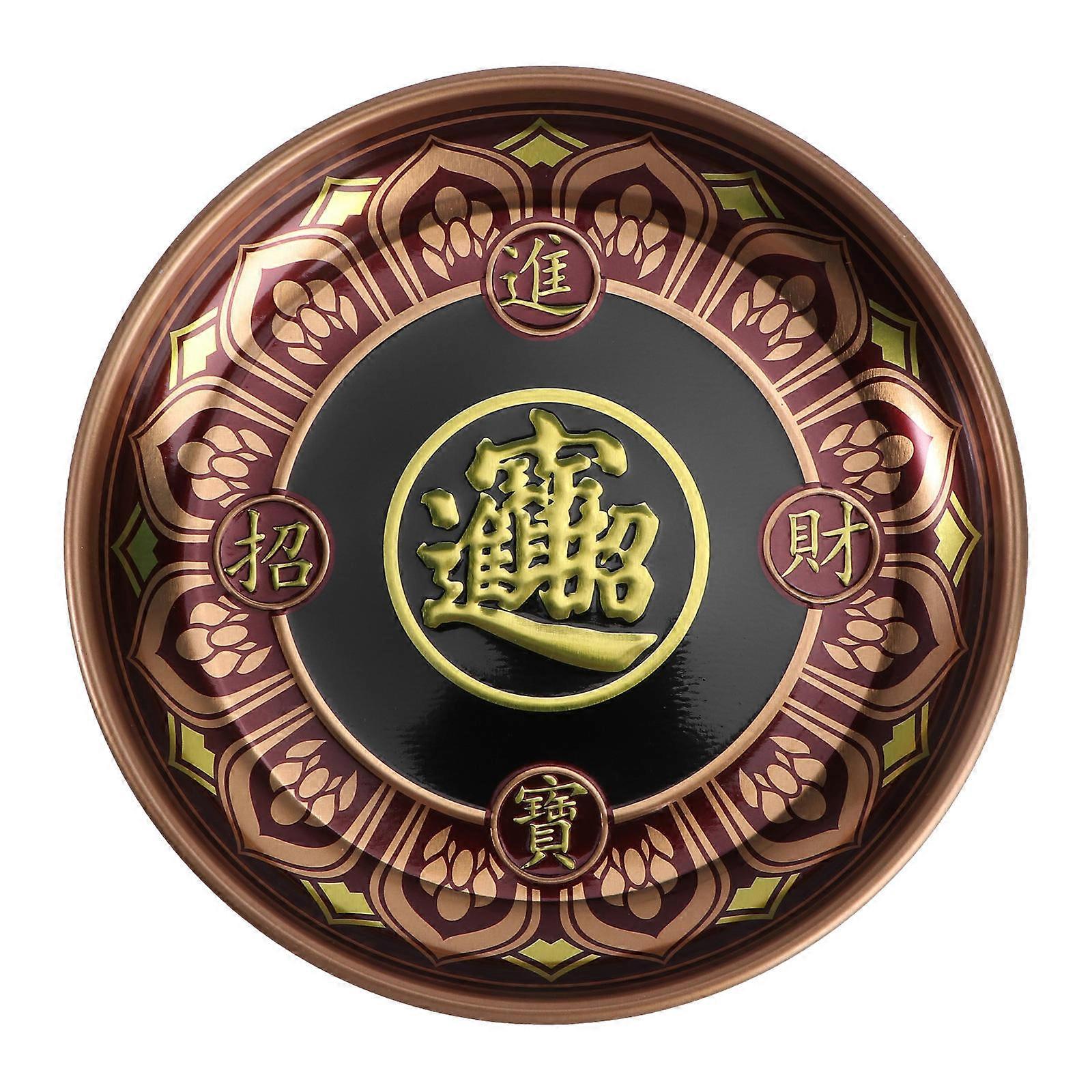 Dried Fruit Tray Classic Buddha Tray for Temple Use 1Pcs Coffee