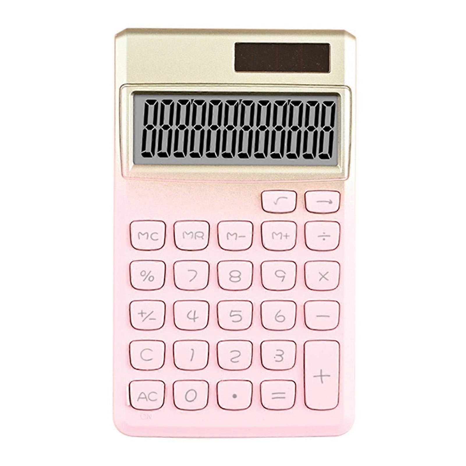 Gardenne Calculator Student Calculator Solar Powered Calculator Large Display Big Buttons Portable Office Supplies