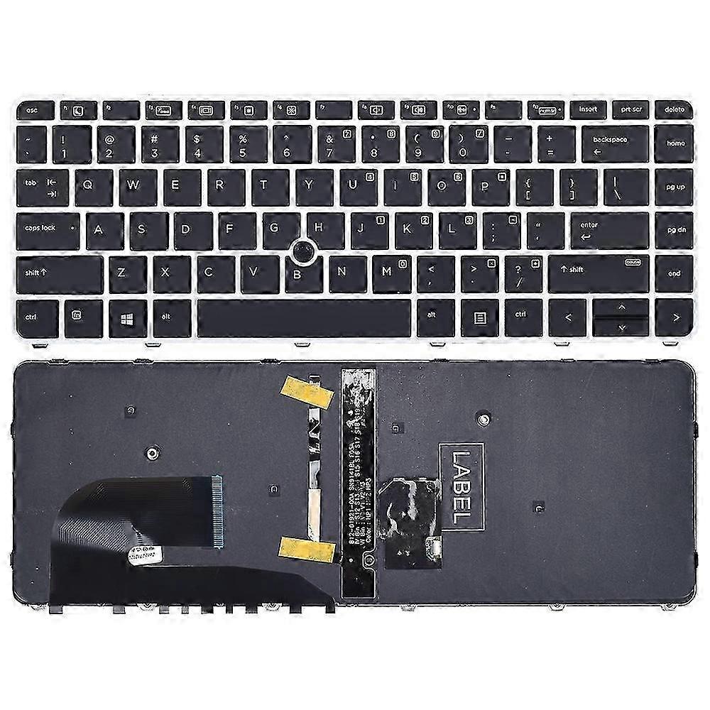 Teclado retroiluminado para laptop HP EliteBook 840 G3 de 25-26 polegadas