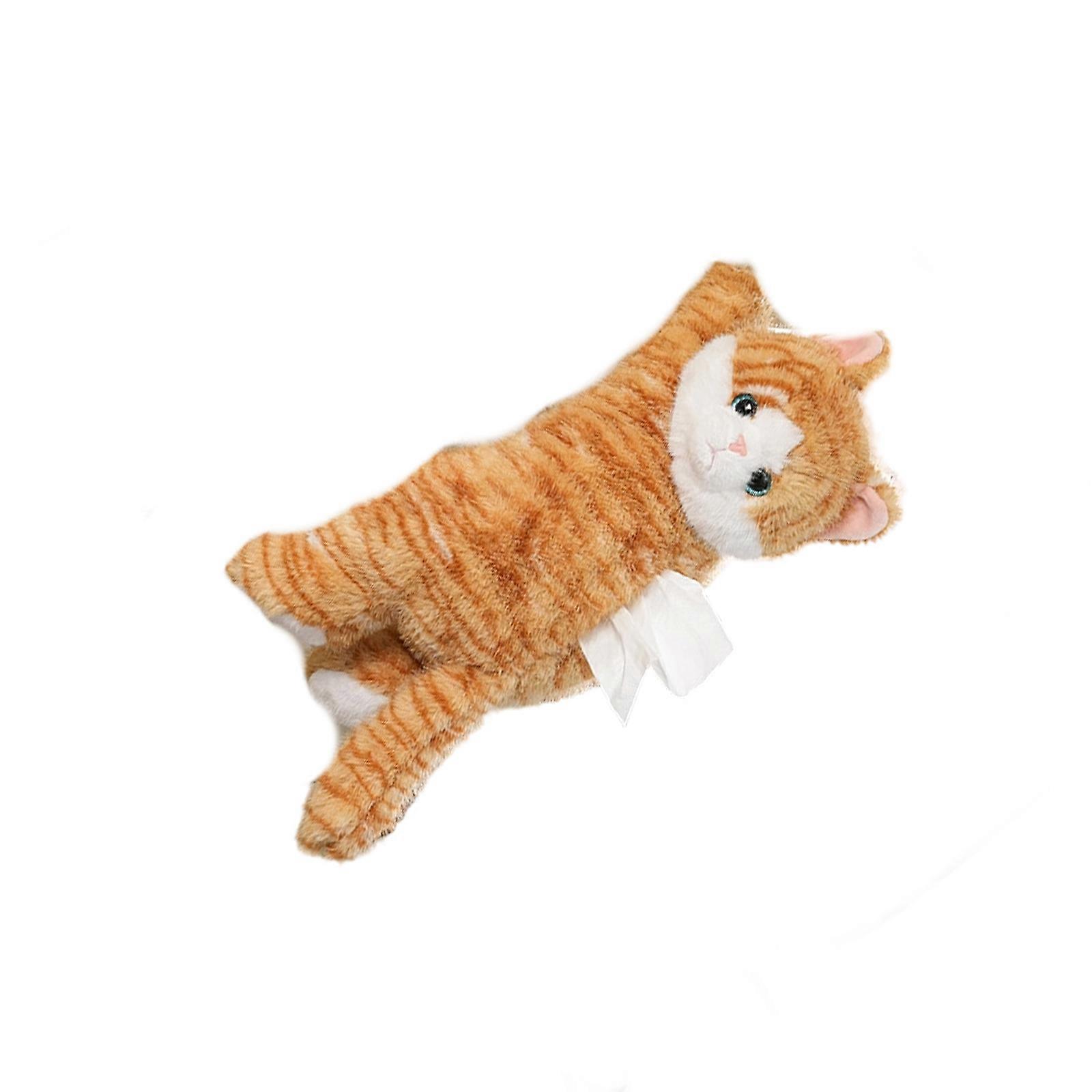 Sturdy Plush Tissue Storage Box Holder for Home and Office Use Elegant Designs Keeps Tissues Dry and Portable to Use  Yellow