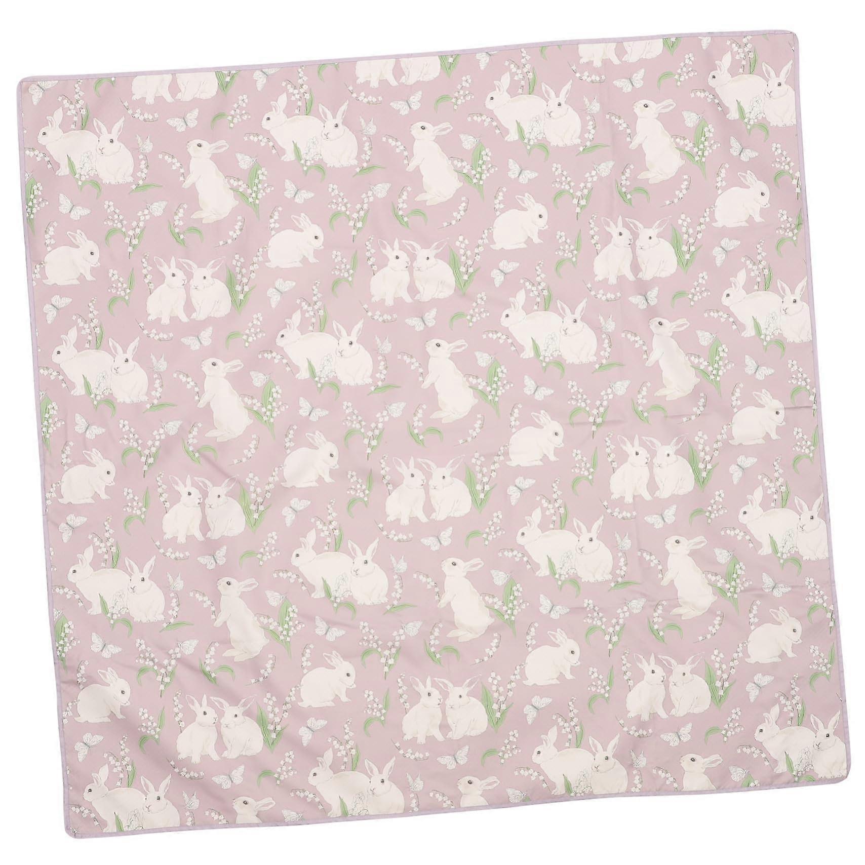 Antislip  Chair Floor Mat Polyester Fiber Portable Eating Mat Washable Under Table Protector For Floors