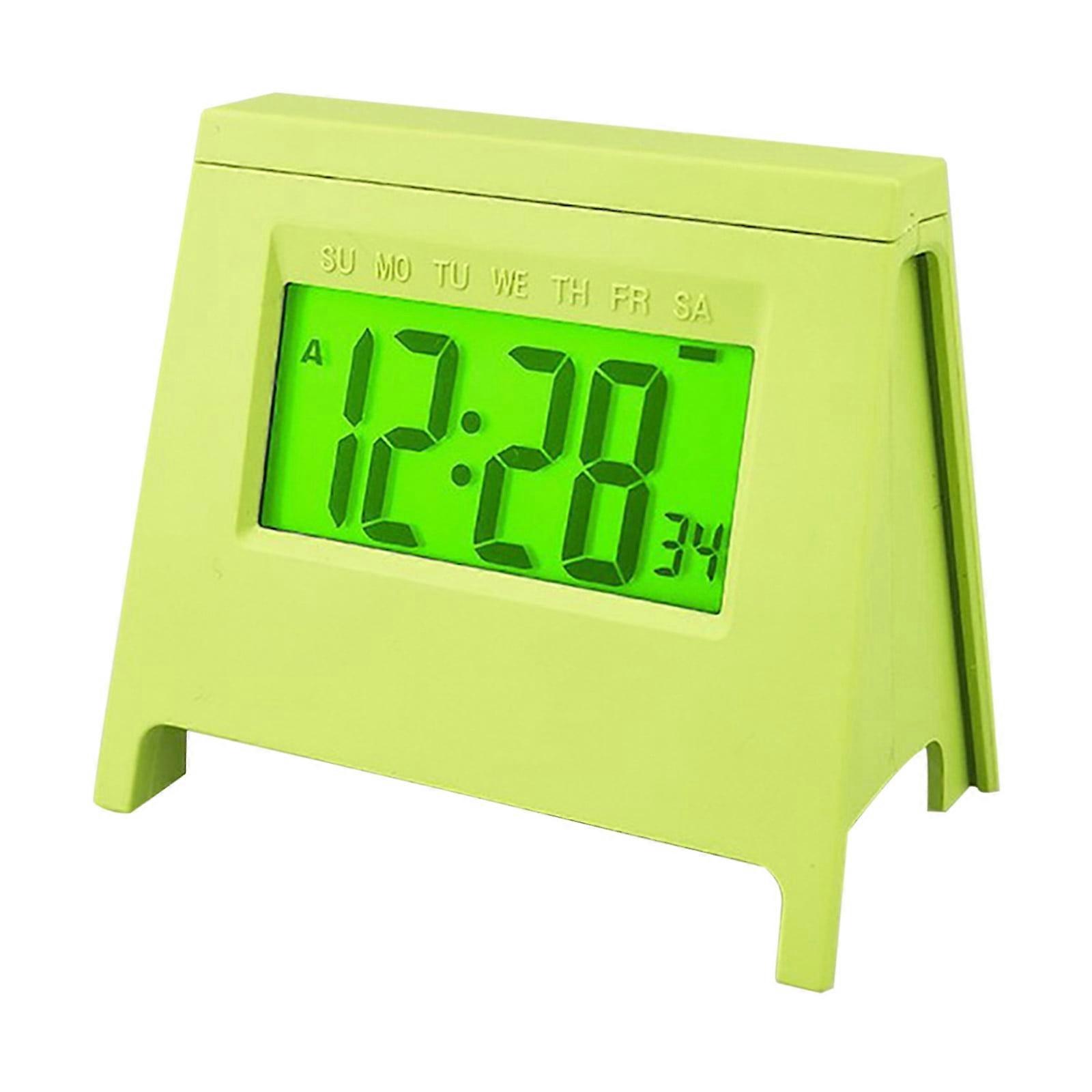 Mini LCD Alarm Clock for Students, Smart Desktop Clock with Luminous Display, Temperature, Calendar - Compatible with Home Appliances