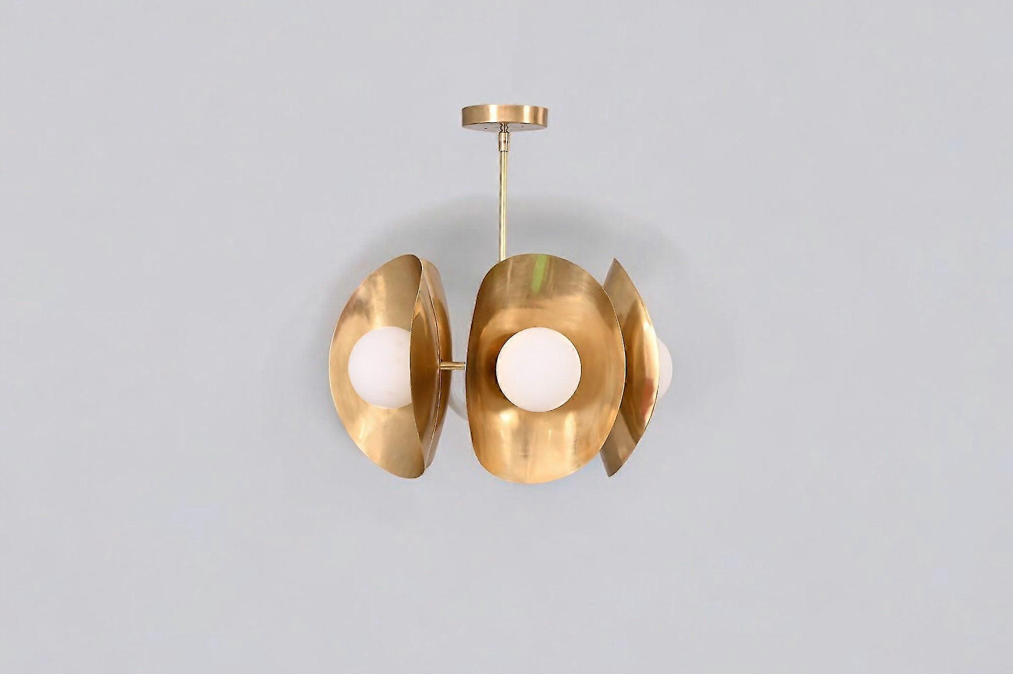 Stilnovo Five-globe Brass Sputnik Chandelier Pendant Light