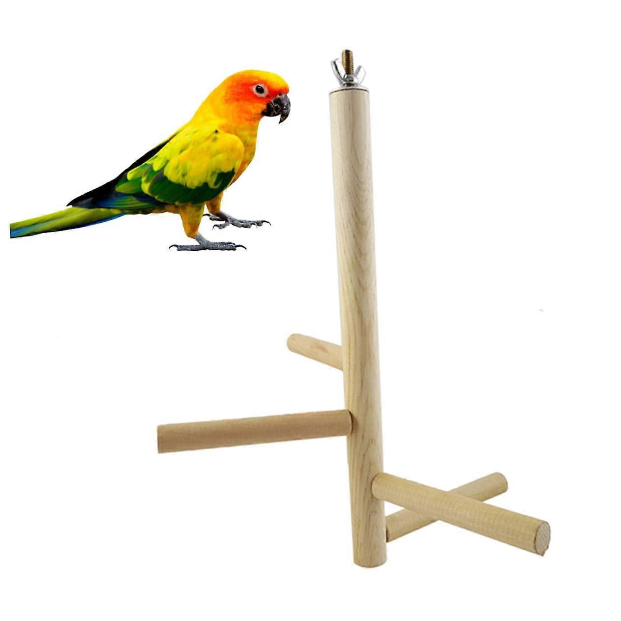 Bird Cage Swing Toy with Rotatable Ladder for Budgies, Parakeets and Small Parrots