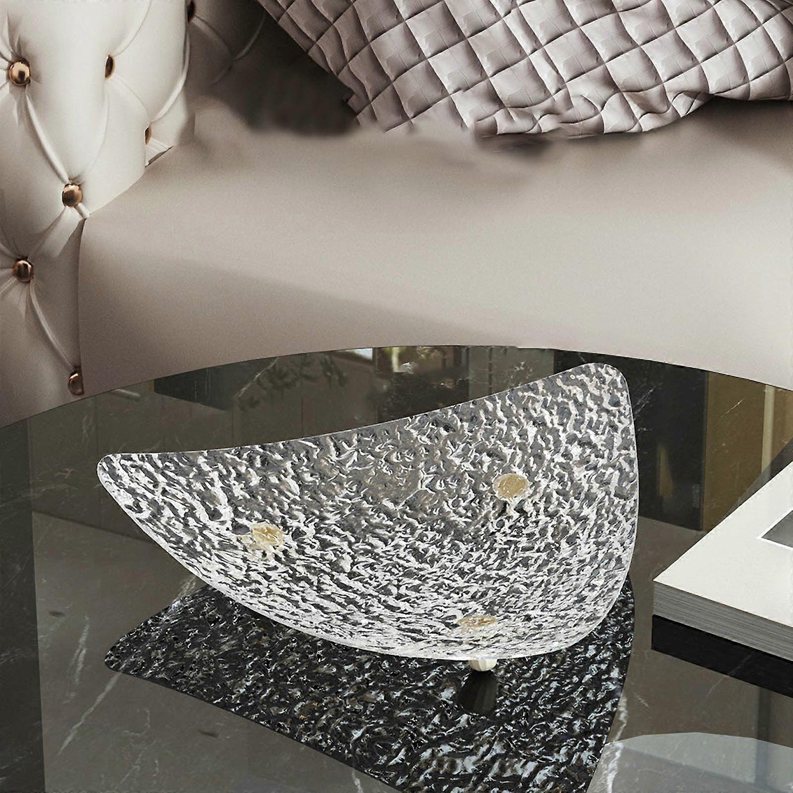 VALSEEL Kitchen Appliances Fruit Glacier Pattern Fruit Coffee Table Dry Fruit Snack Display Tray Kitchen Gadgets