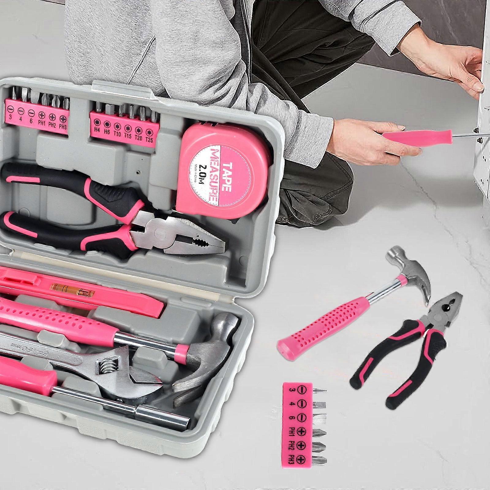 Tysrjsv 18pcs Portable Tool Set with Pliers, Hammer, Wrench & Screwdrivers - Multi-functional Home Tool Kit for DIY & Maintenance