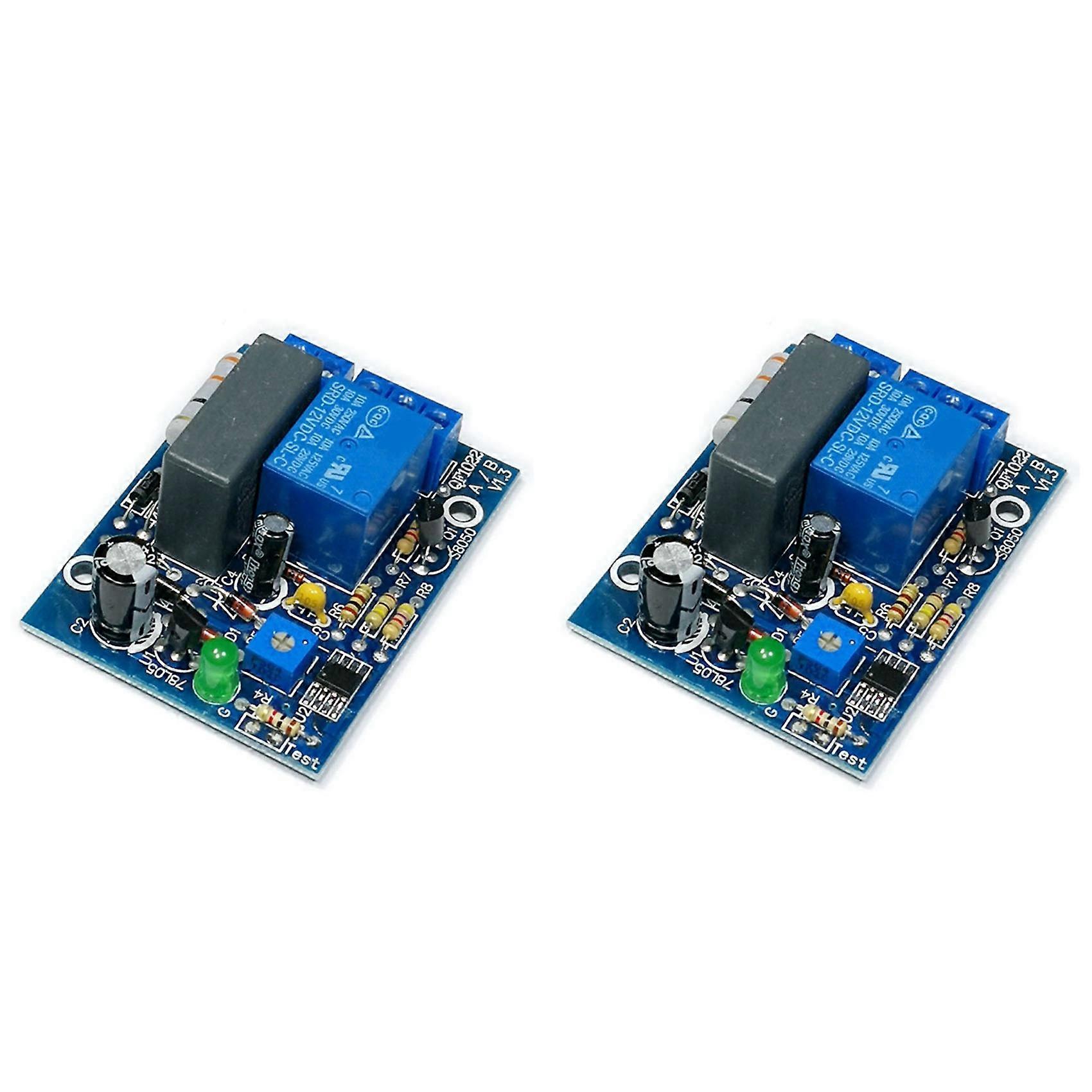 2X AC 220V Adjustable Timer Delay Switch Turn On/Off Time Relay Module (0-10 Minutes)