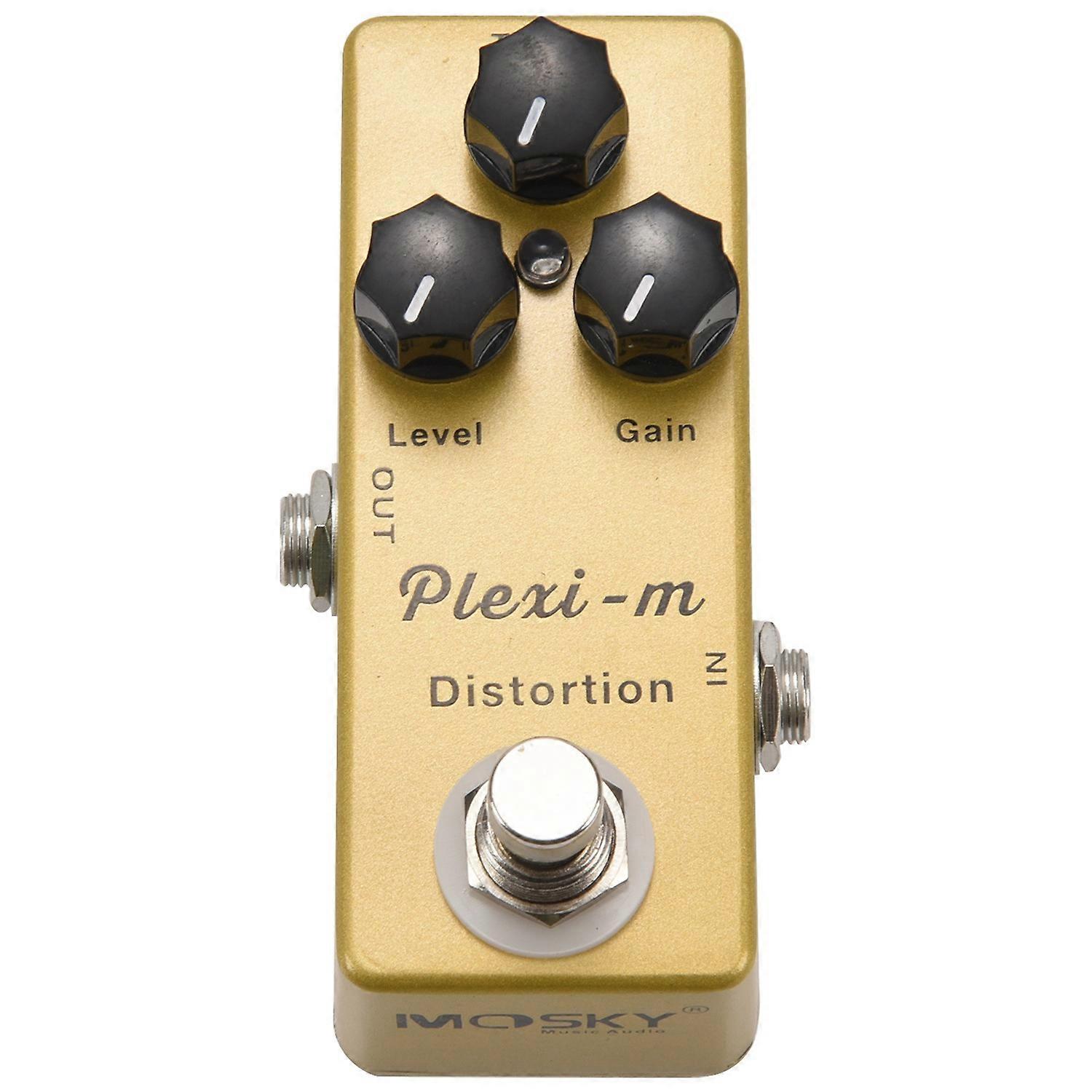 MOSKY Plexi-m Elgitarr Distortion Effektpedal Gitarrdelar Full Metal Shell True Bypass