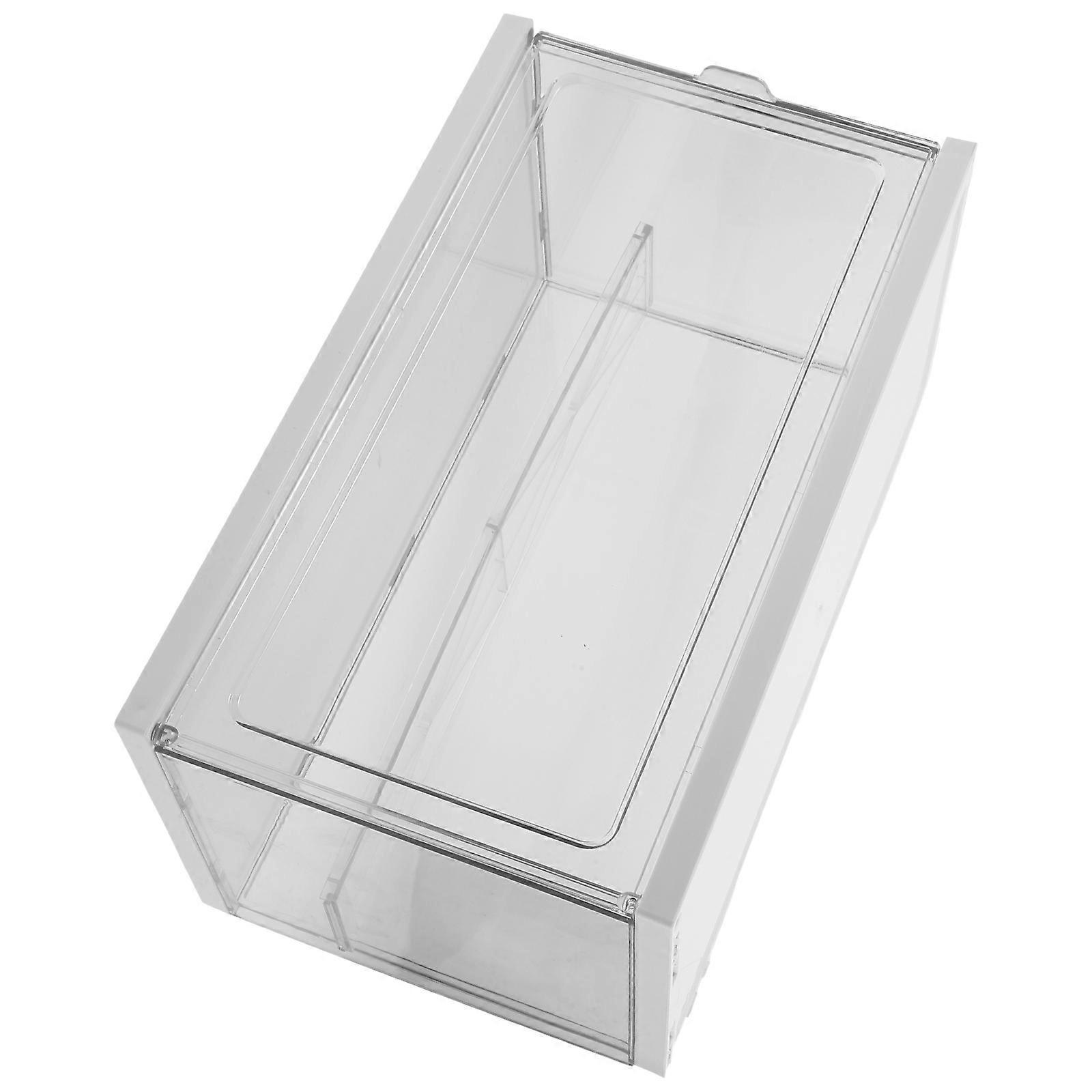 Clear Display Case Multifunctional Storage Box for Figures White Plastic