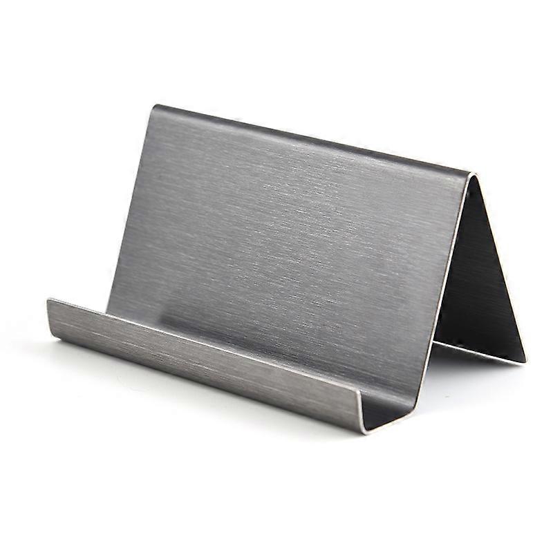 Stainless Steel Business Name Card Holder Display Stand Rack Desktop Organizer Office Card Collection Display Holder