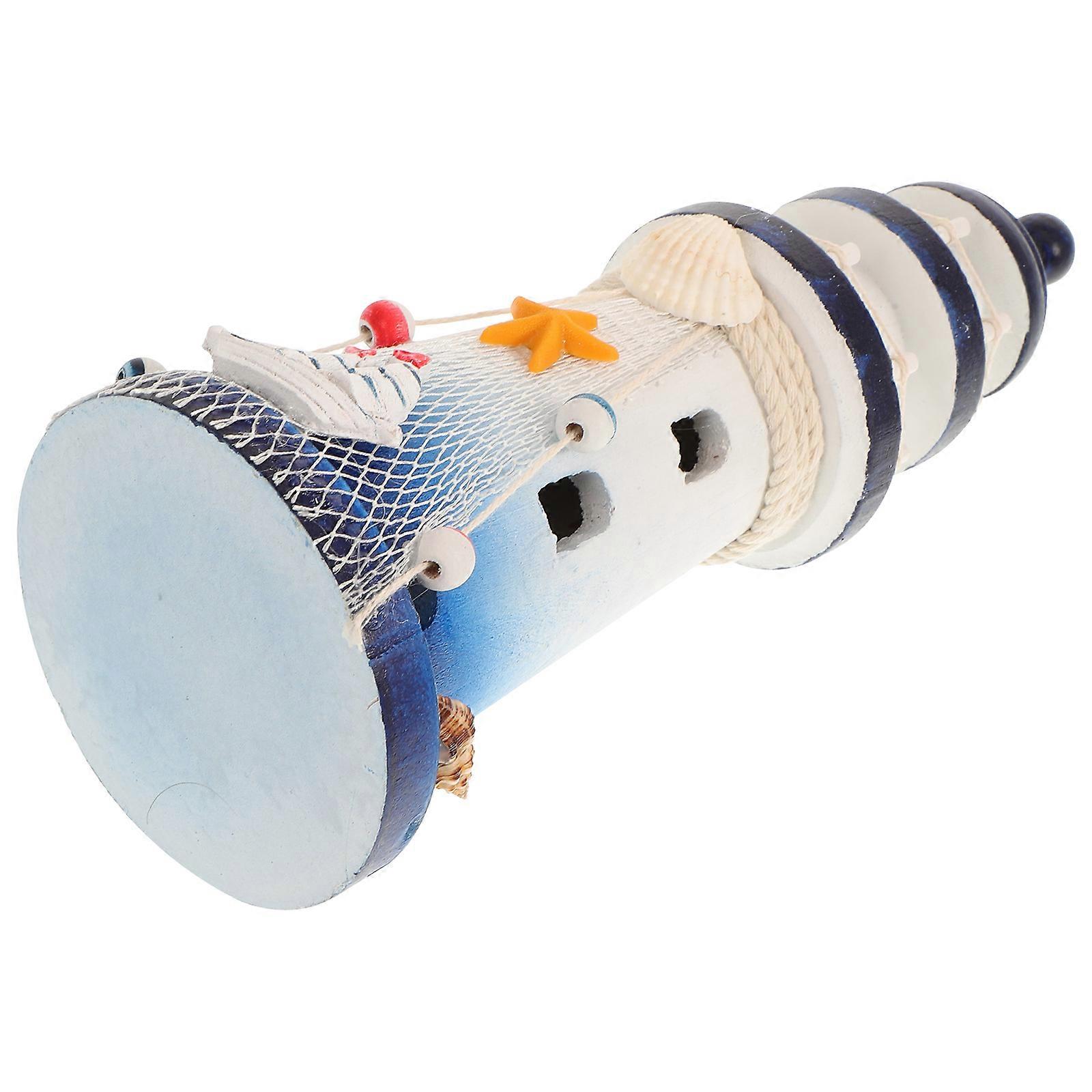 Decorative Lighthouse Ornament for Home Decor 2Pcs Nautical Beach Theme