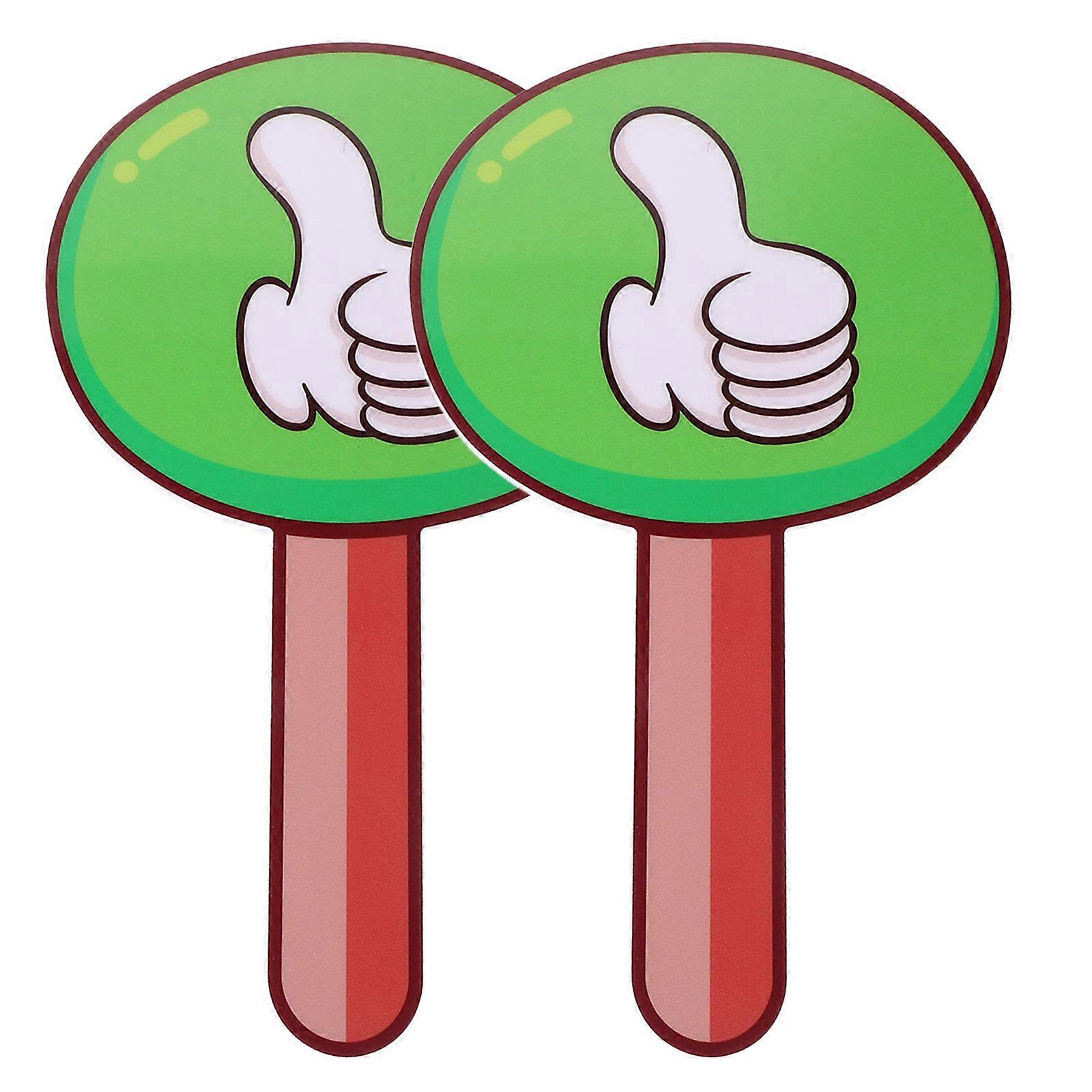 Classroom Voting Board Judging Paddle for Teacher Use 2Pcs Portable PVC