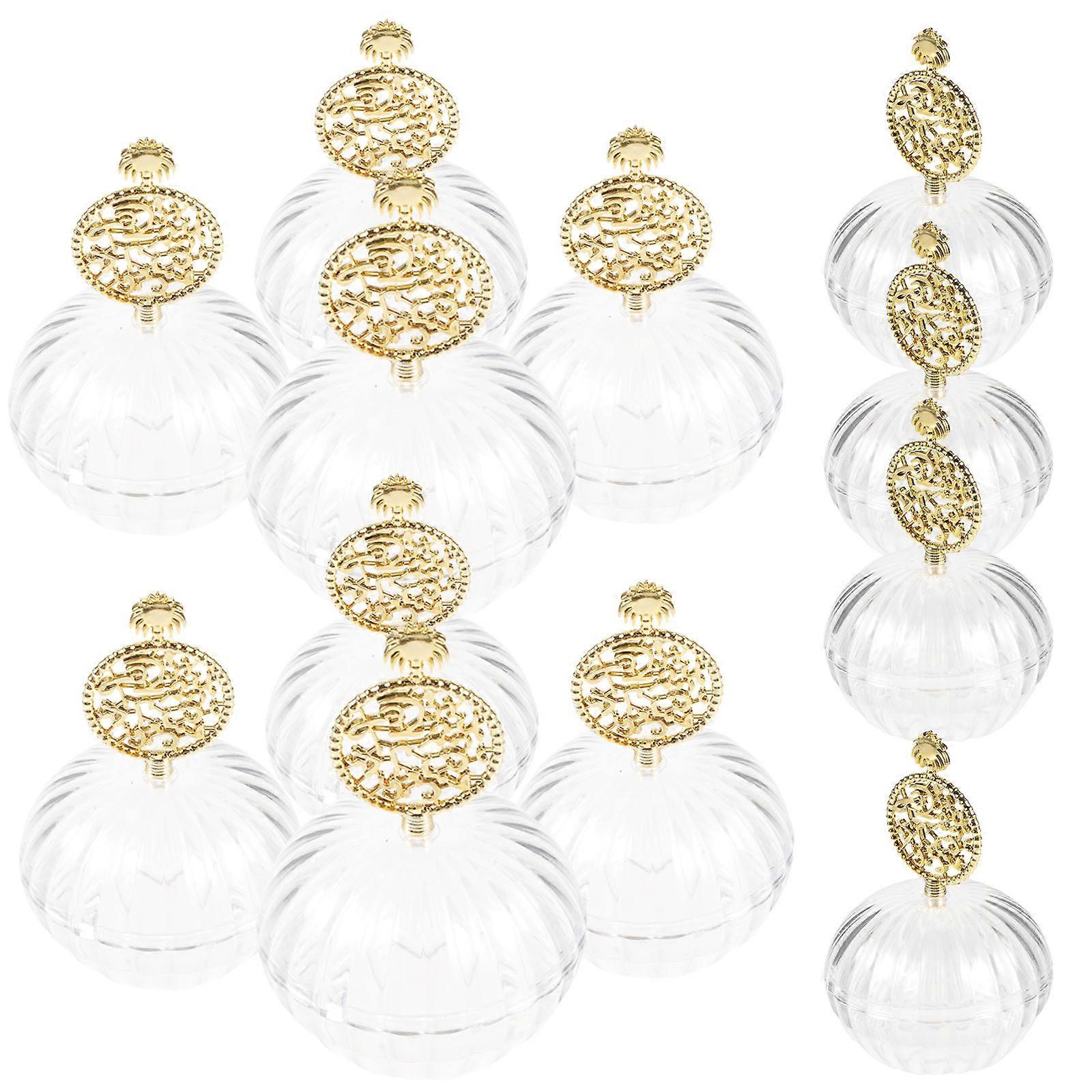 Wedding Candy Boxes Golden for Storage Use 12Pcs Party Candy Boxes Container