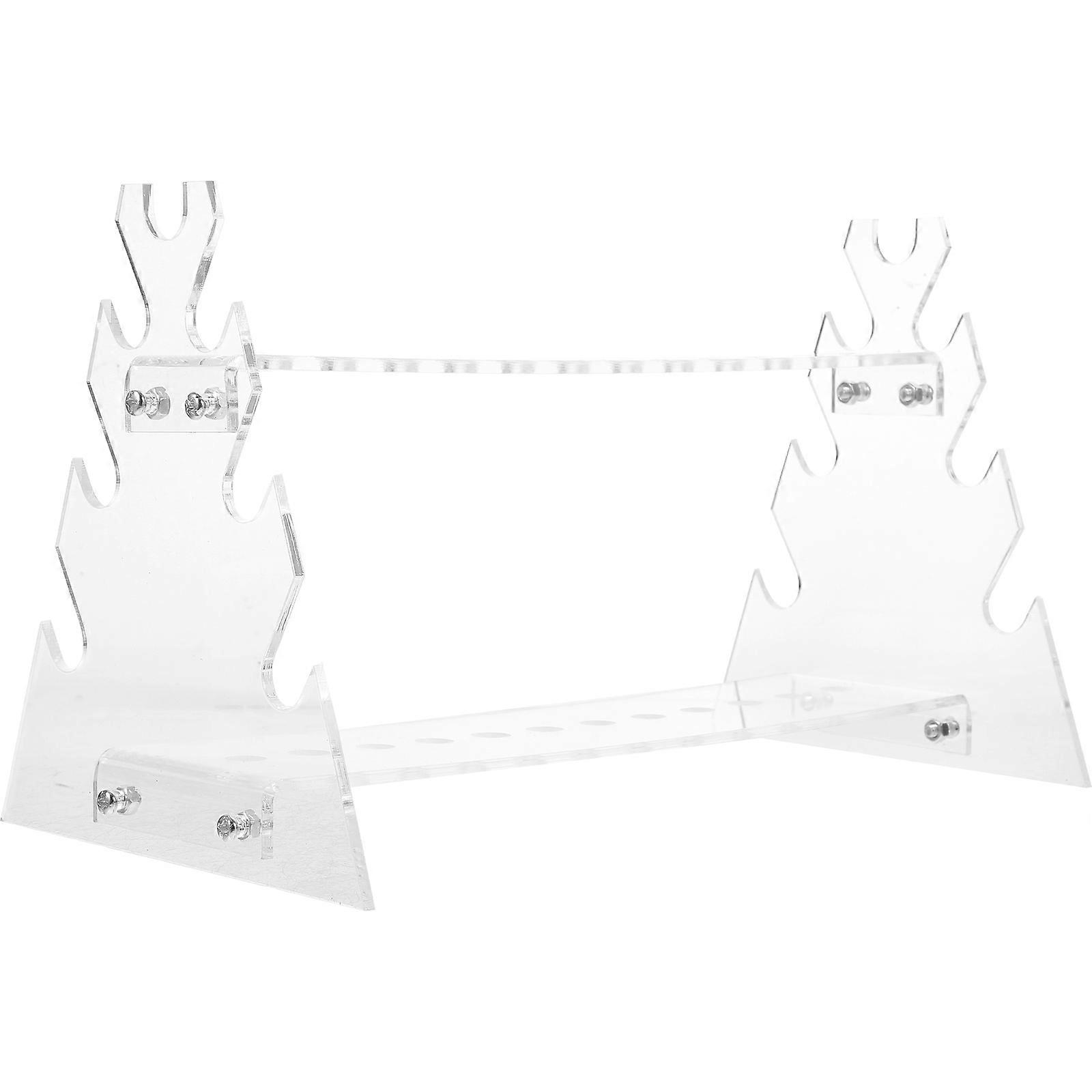 Test Tube Holder Acrylic Rack for Storage Use with Trapezoid Shape