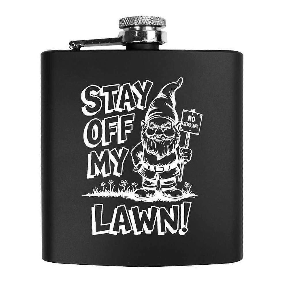 Matte Black Stainless Steel Hip Flask 6oz Pocket Size with Ergonomic Curved Design