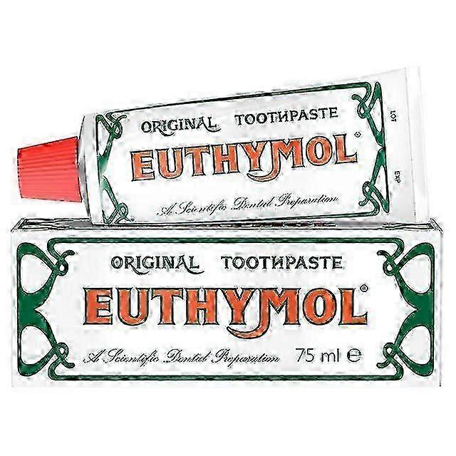 Euthymol Original Toothpaste 75ml, Classic Uk Formula For Fresh Breath And Clean Teeth
