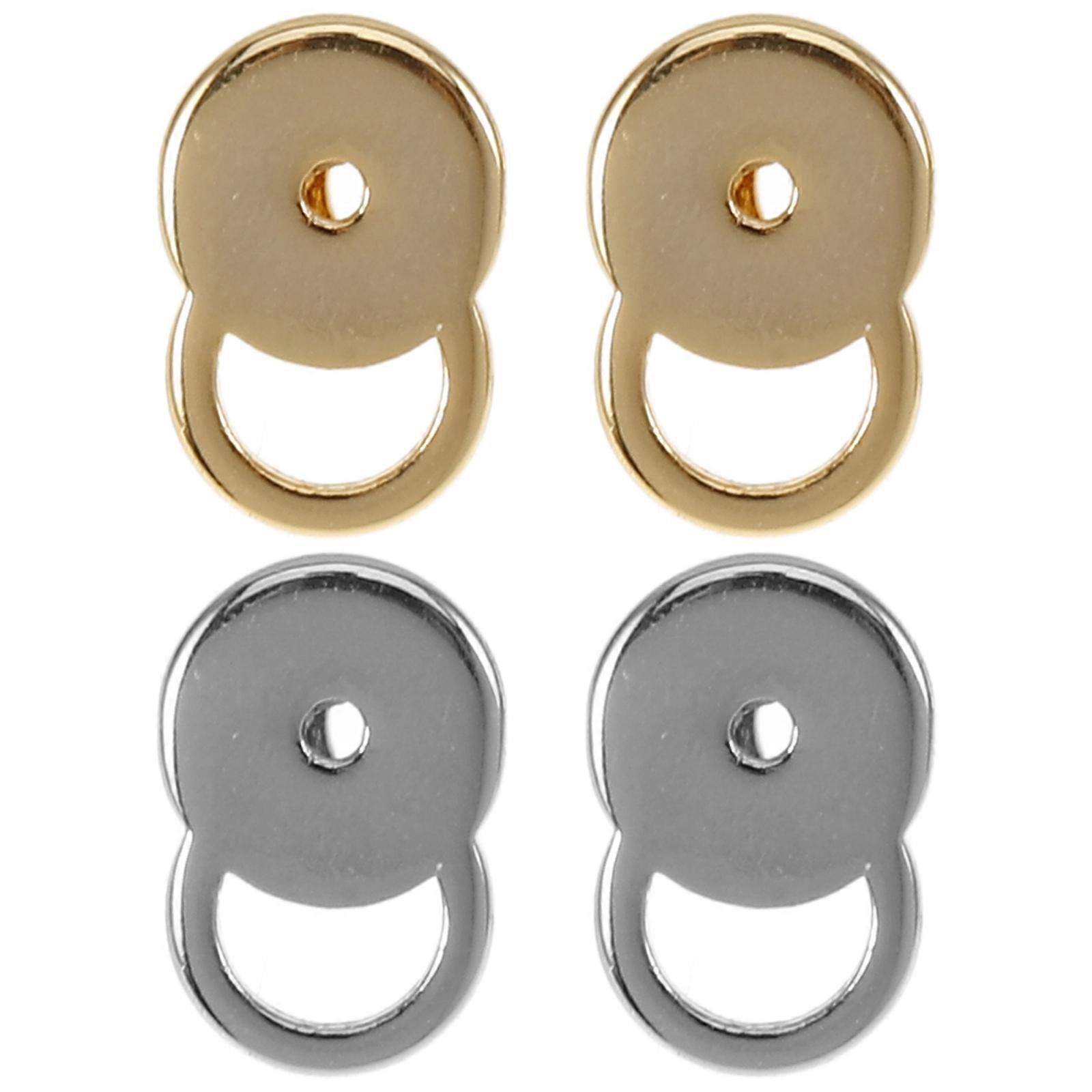 Earring Backs for Studs with Copper Metal Material 4Pcs Set