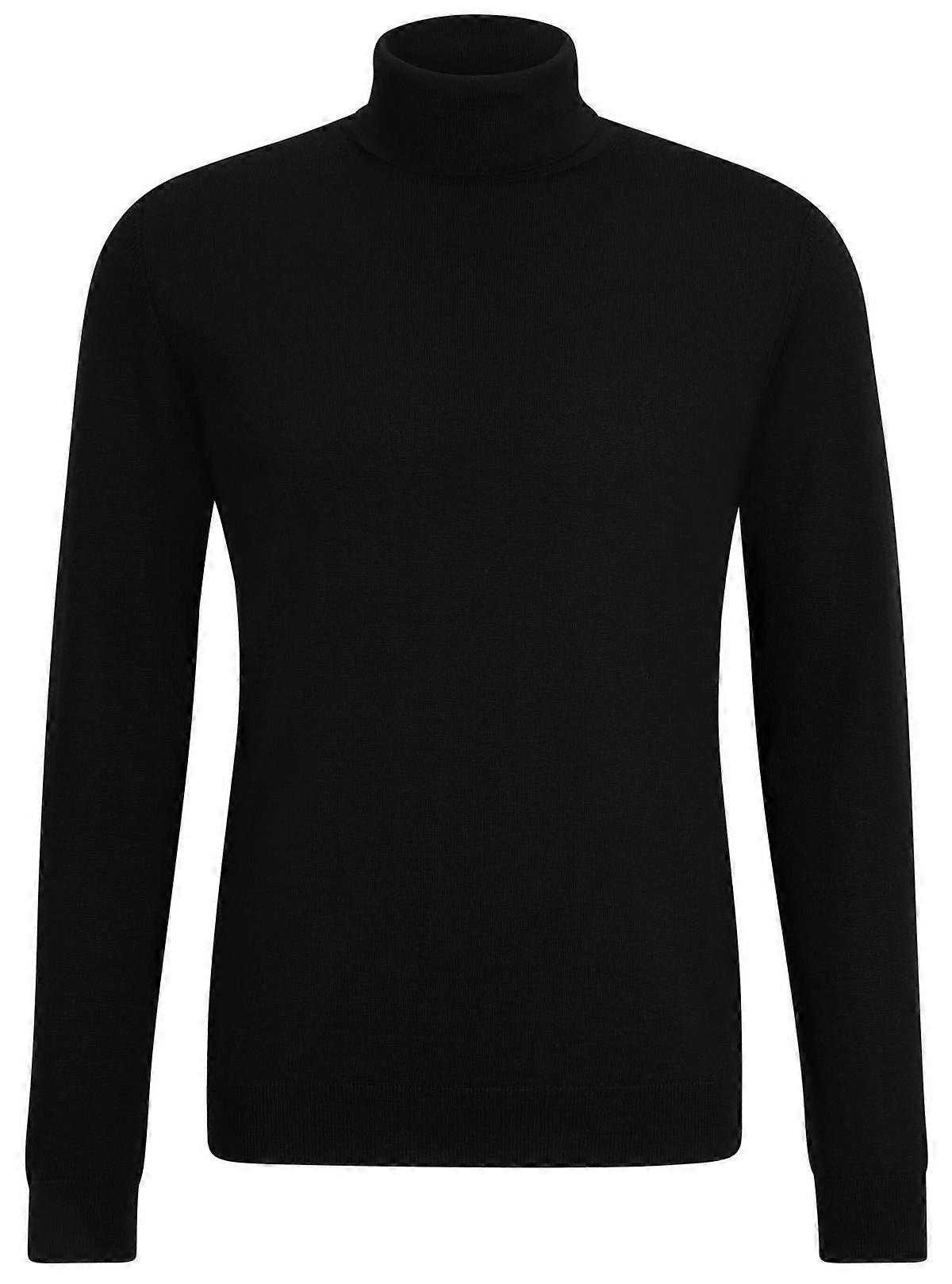 Falke Merino X-Fine Roll Neck Sweater - Black