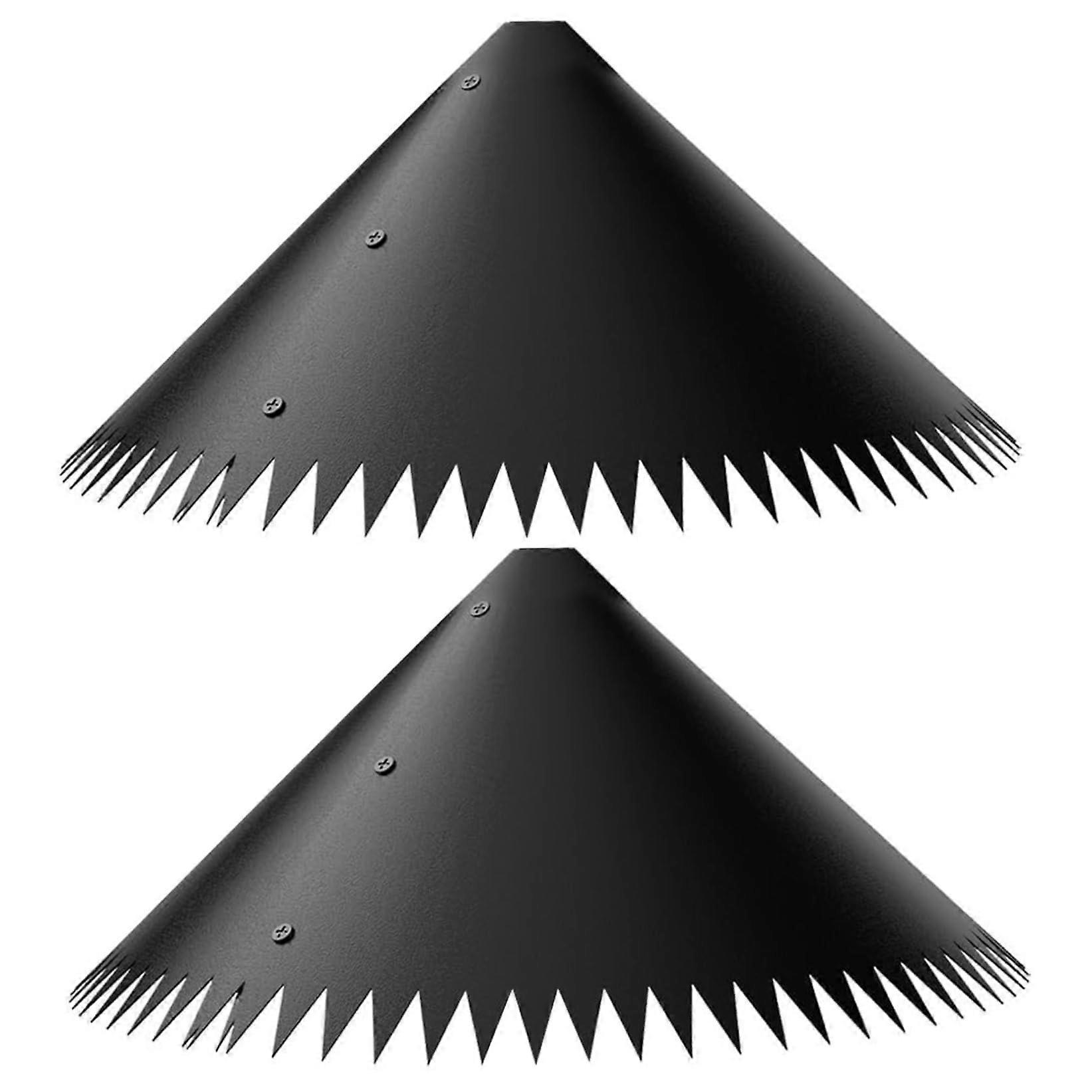 2Pcs Squirrel Baffle for Bird Feeder Pole, Outdoor Squirrel Proof Guard with Quick Installation