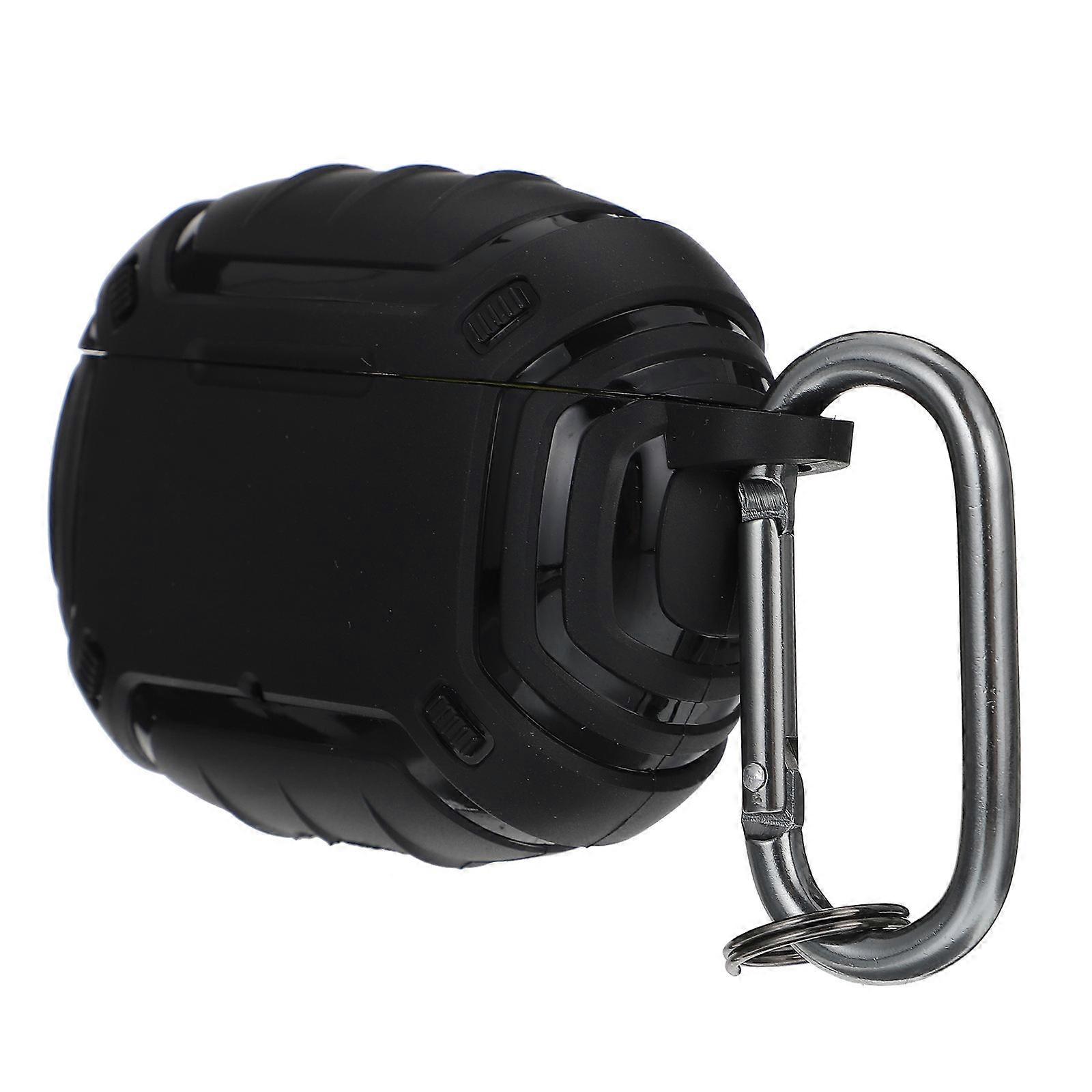 Earphone Cover Wireless Earphone Protective Shell 1Set Black Silicone Tpu