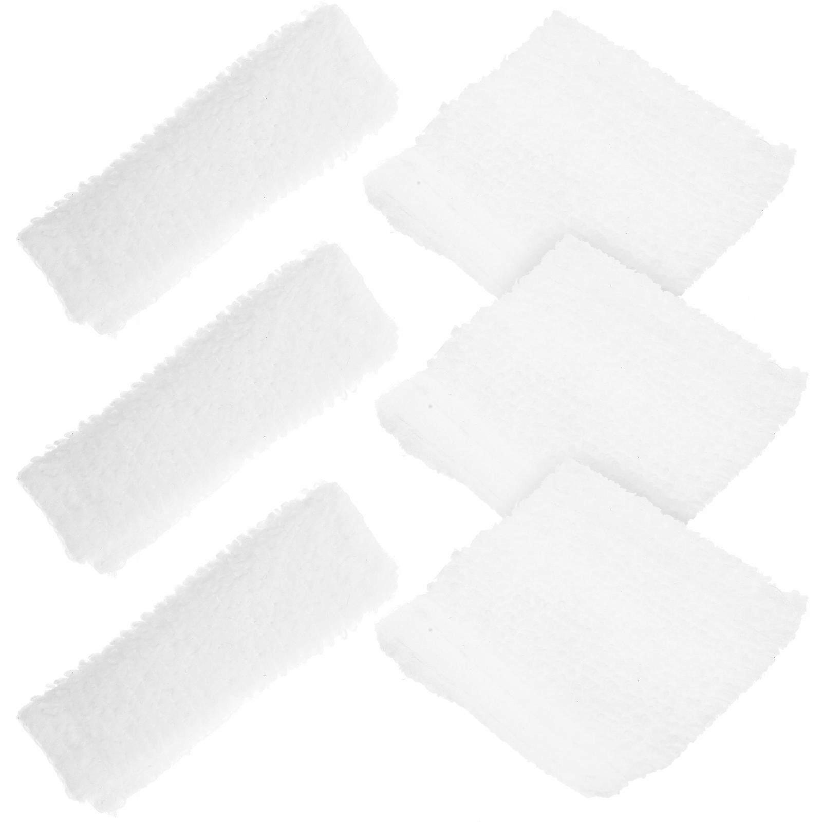Protective Ear Cushions Ear Pads for Protection 8Pcs White Cloth Material
