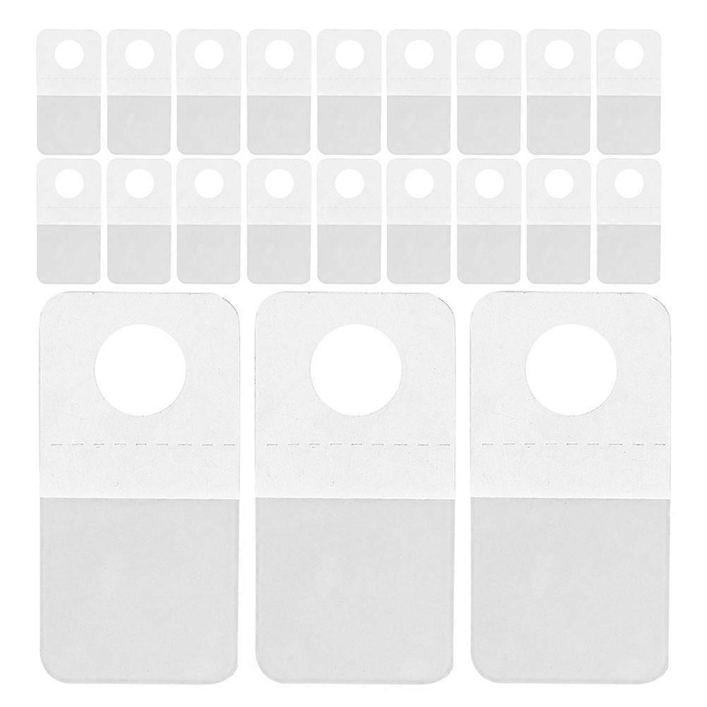 Clear Adhesive Hooks PVC Plastic Hooks Adhesive for Retail Display 300Pcs