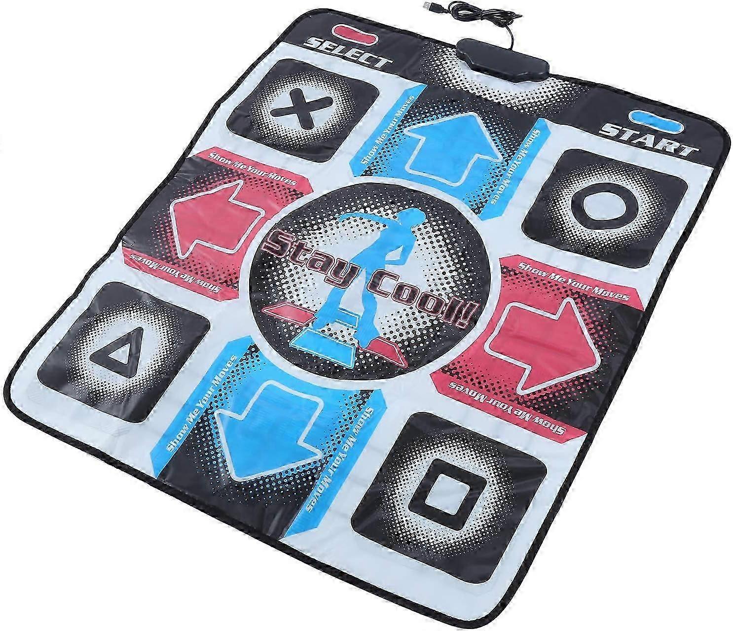 Dance Game Mat for PC, Dance Pad Controller with USB Cable, Multifunctional Non-slip Dancing Mat 26-27s