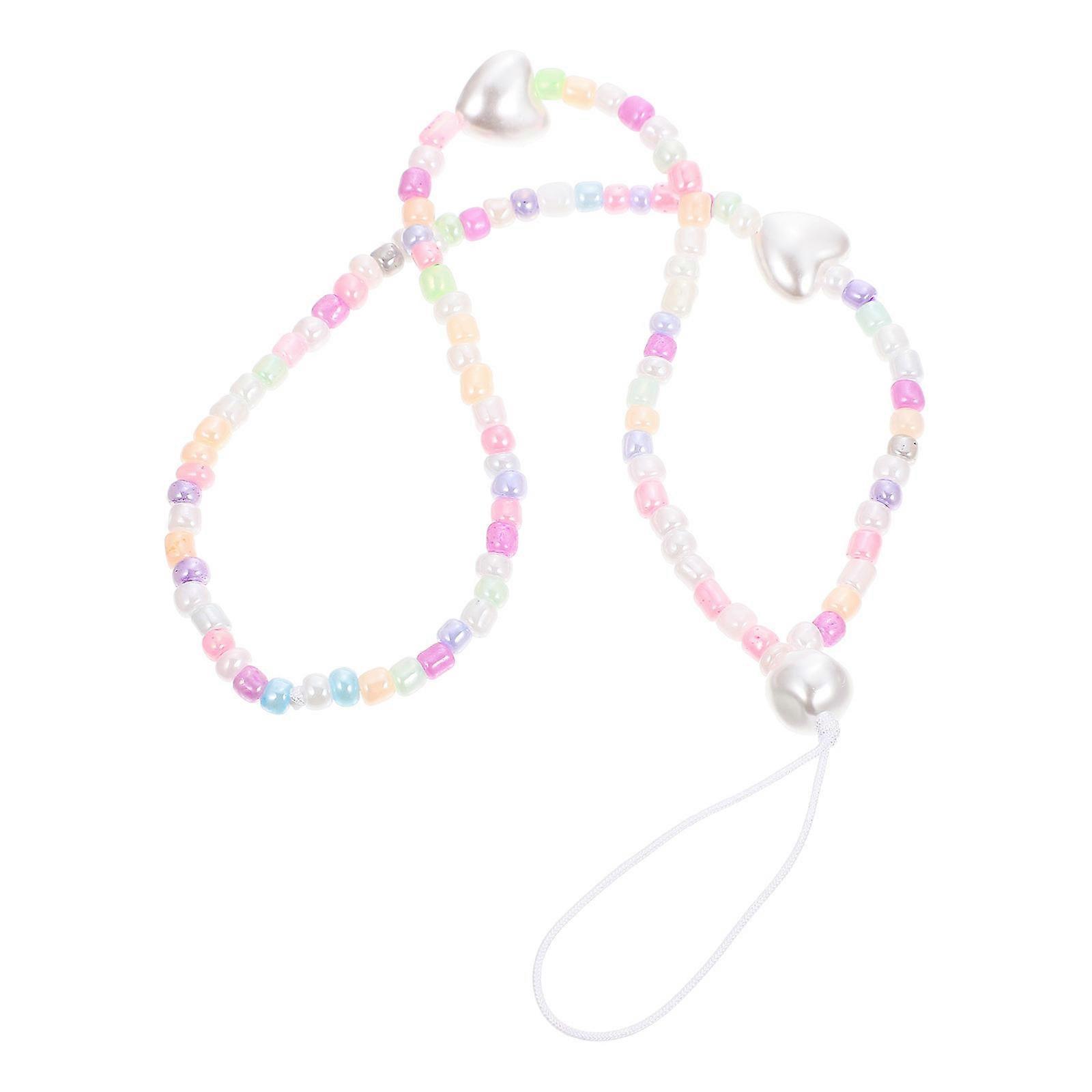 Beaded Phone Strap for Cellphone Use Lightweight Plastic 1 Pack