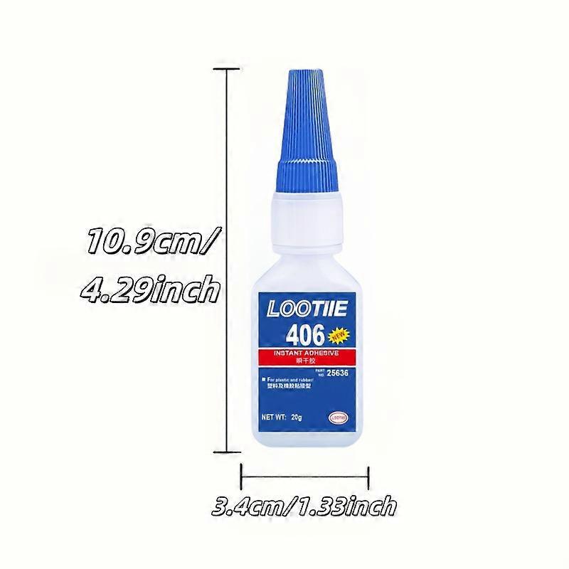 406 Multi-Purpose Super Glue - Fast-Drying for Plastic, Shoes, Mirrors, 20g