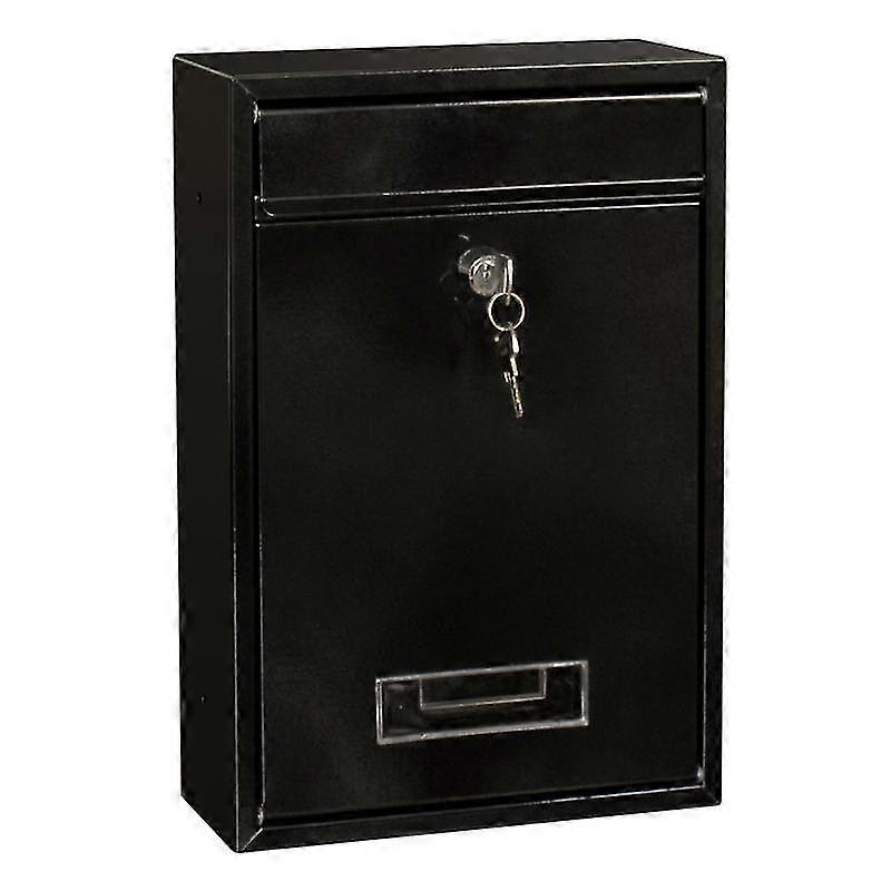 Outdoor Lockable Wall Mounted Hanging Iron Post Letter Box Mailbox with Key