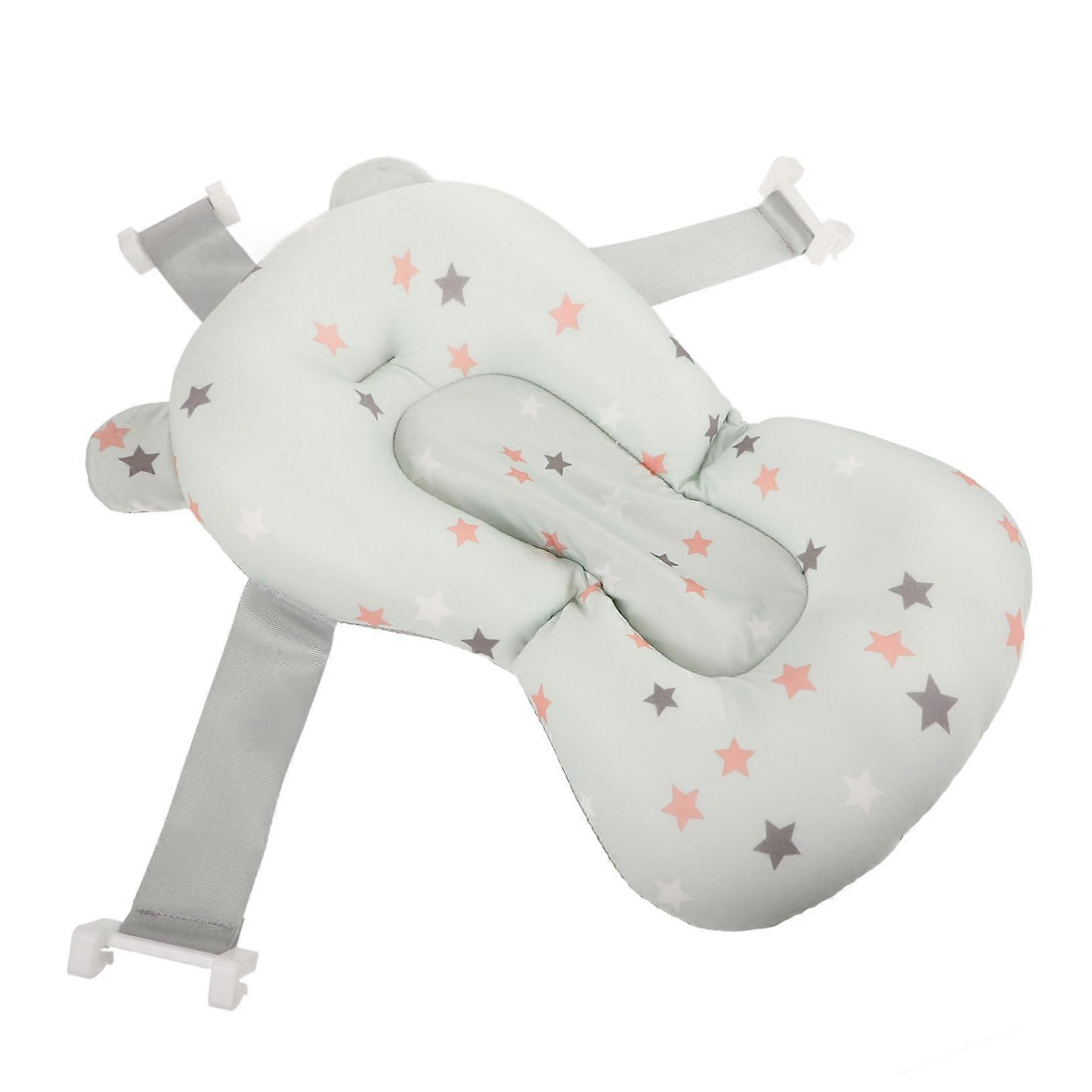 Baby Bath Cushion Adjustable Newborn Bath Mat Comfortable Foldable Support for Sitting and Lying