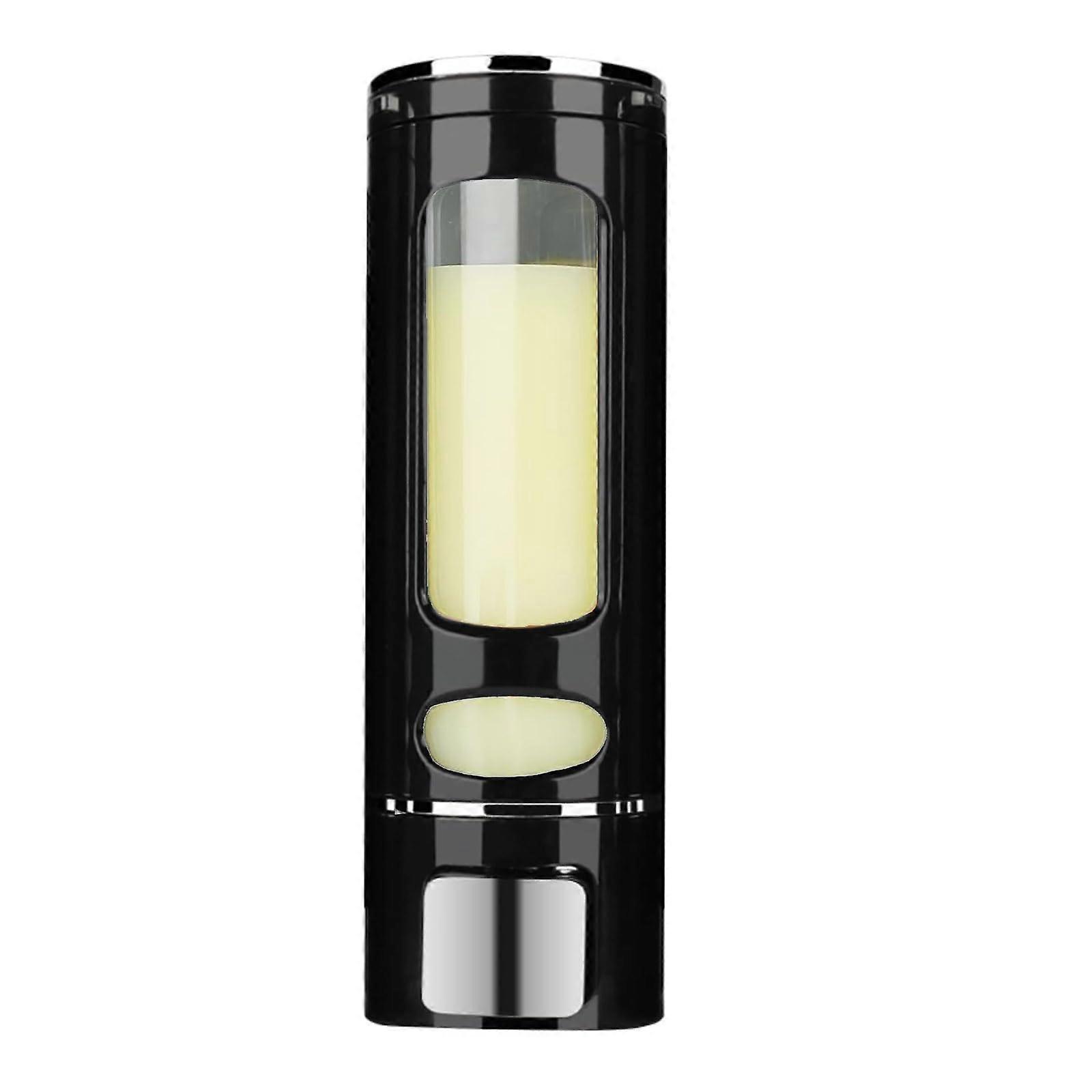 Wall Mounted Soap Dispenser 400ml Black Shower Pump with NonDrip Design for Bathroom Kitchen