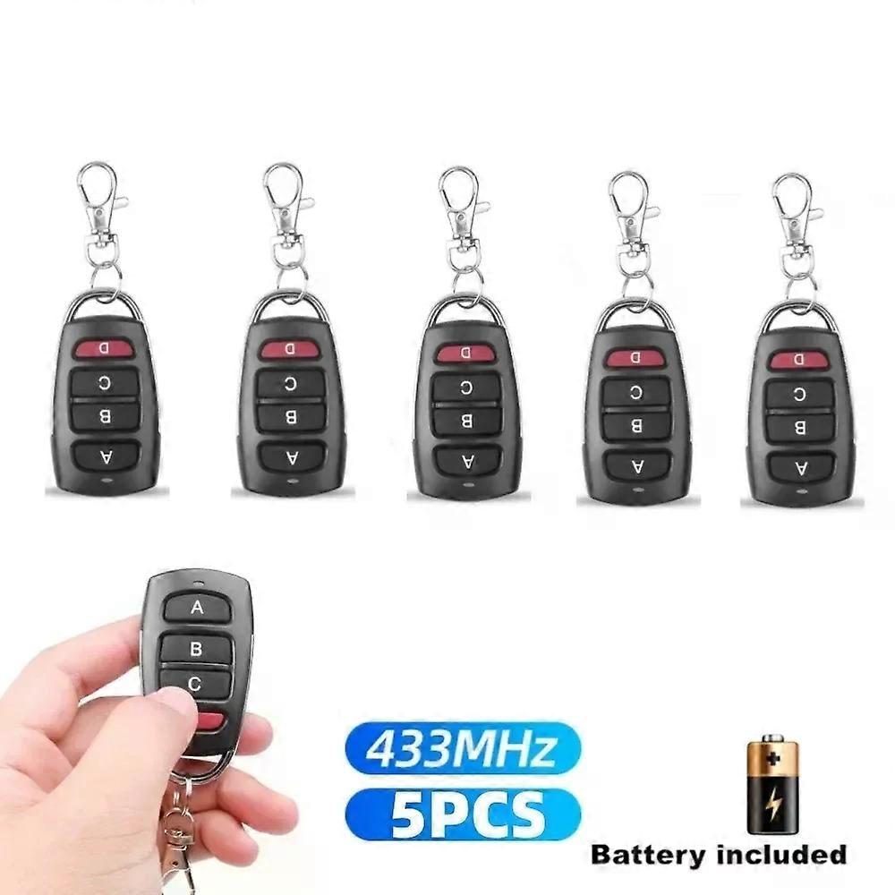 10Pcs 5Pcs Wireless RF 433Mhz Remote Control Duplicator Copy Code Opener for Garage Door Gate Key