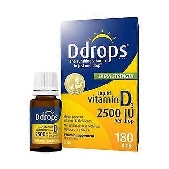 Ddrops Extra Strength Liquid Vitamin D3 Drops,2500 IU,5 Ml