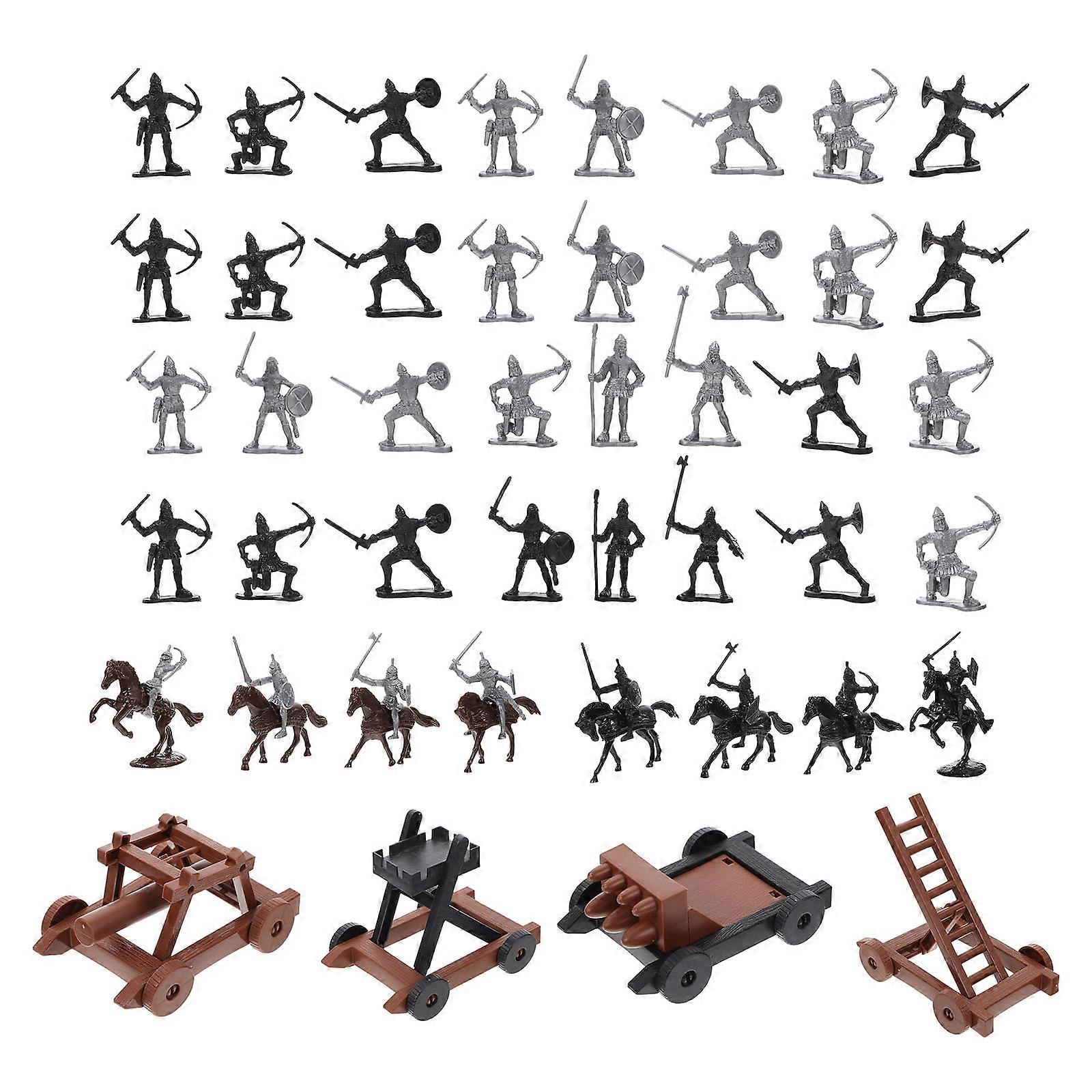 Riding Horse Model for Decor 1Set Ancient Soldier Plastic Figures