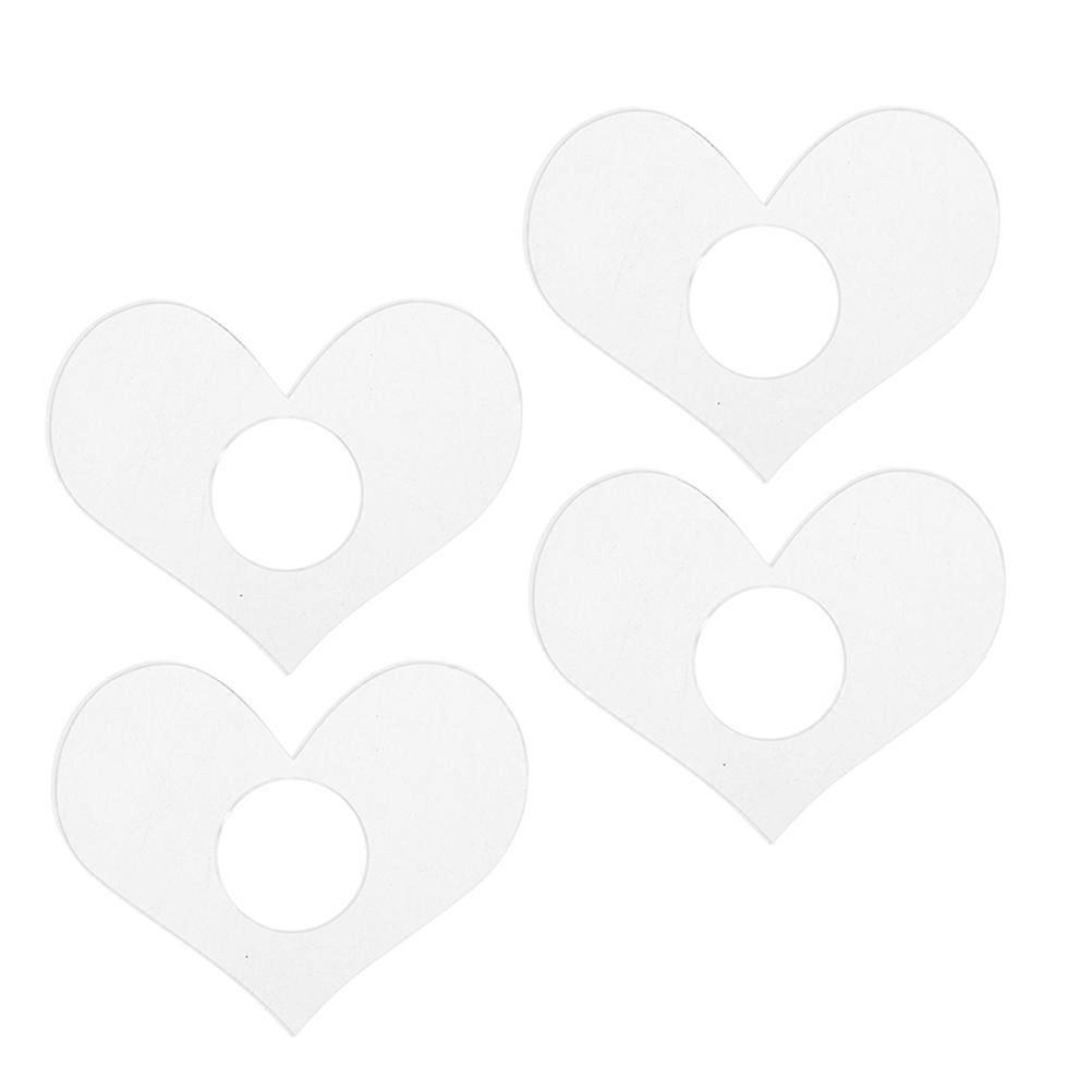 Transparent Acrylic Thumb Bookmark for Reading with Heart Shape 20Pcs Set