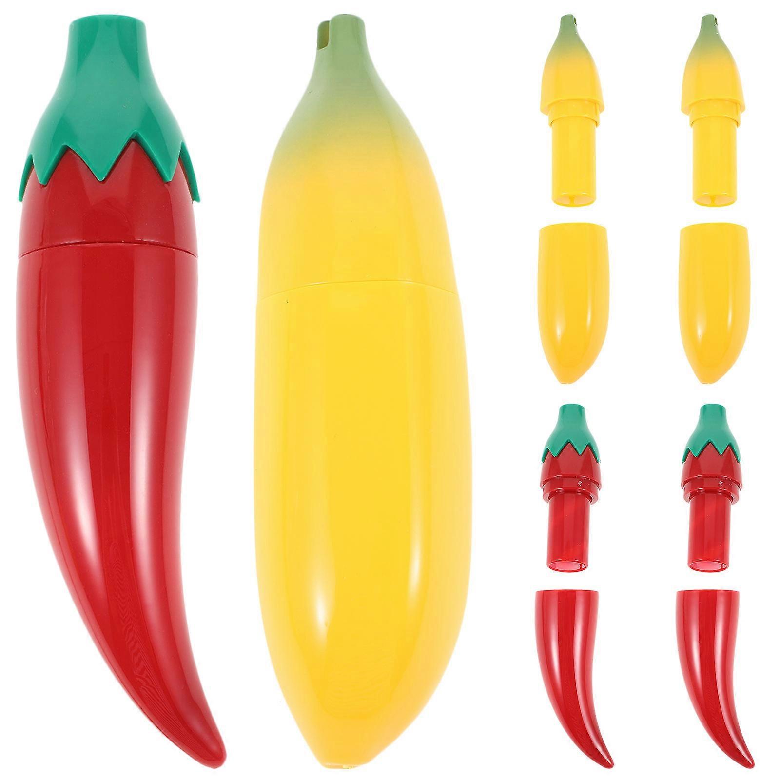 Small Storage Box Sewing Needle Box for Needle Storage 6Pcs Fruit Design