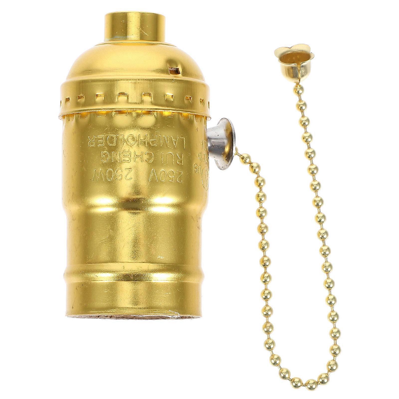 Vintage Light Bulb Socket with Pull Chain for Lighting Use 4Pcs Lamp Holder