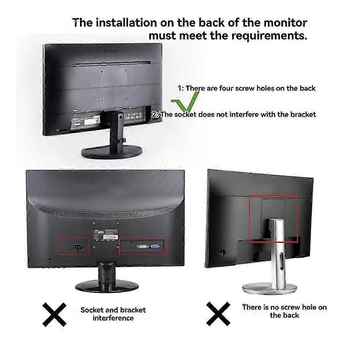 Wall and Desktop Stand Mount Holder Computer Stand for Mini Under Desk Extension