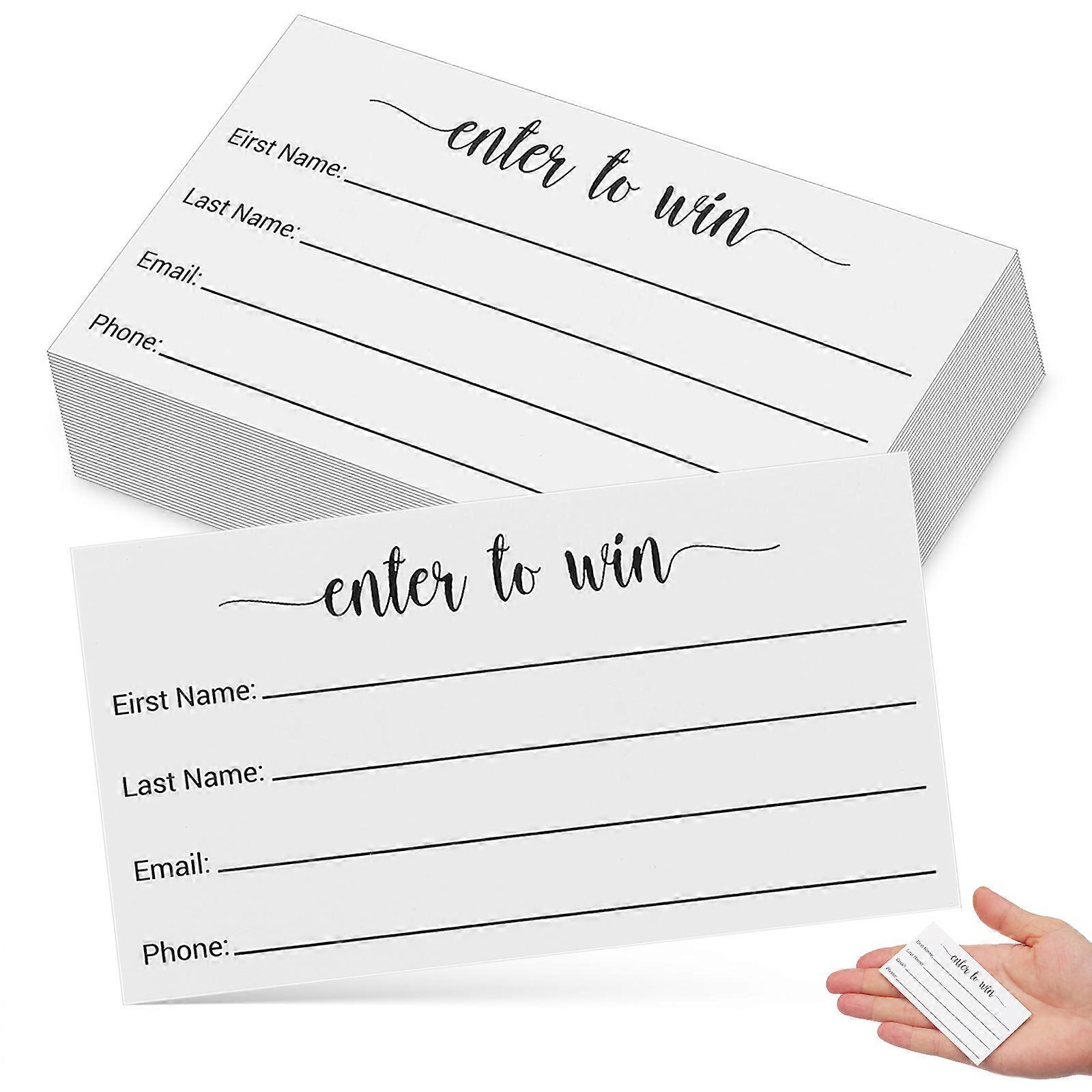 Multi Blank Ballots Cards for Entry Form Voting 100Pcs Paper Sheets