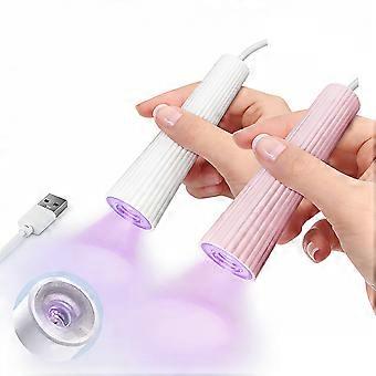 Mini-UV-LED-Nagellampe, Schnelltrocknende Gel-Nagellampe, Tragbare UV-Lampe, Ofen für semipermanente Nägel, 2 Stück