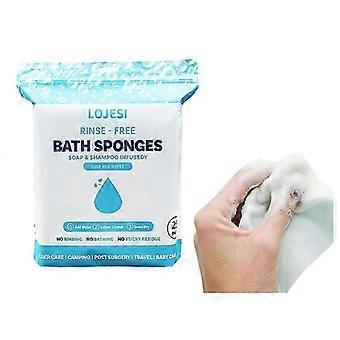 Wegwerpbare douchedoekjes zonder naspoelen - Verpakking van 25 stuks - Alles-in-één douchedoekjes voor eenmalig gebruik: bevochtigen, laten schuimen en drogen zonder shampoo of naspoelen. RTX