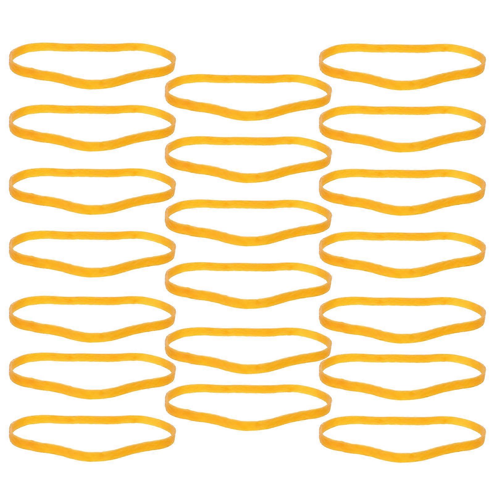 Orange Thickened Rubber Bands for Fixing Use Practical 70Pcs Set